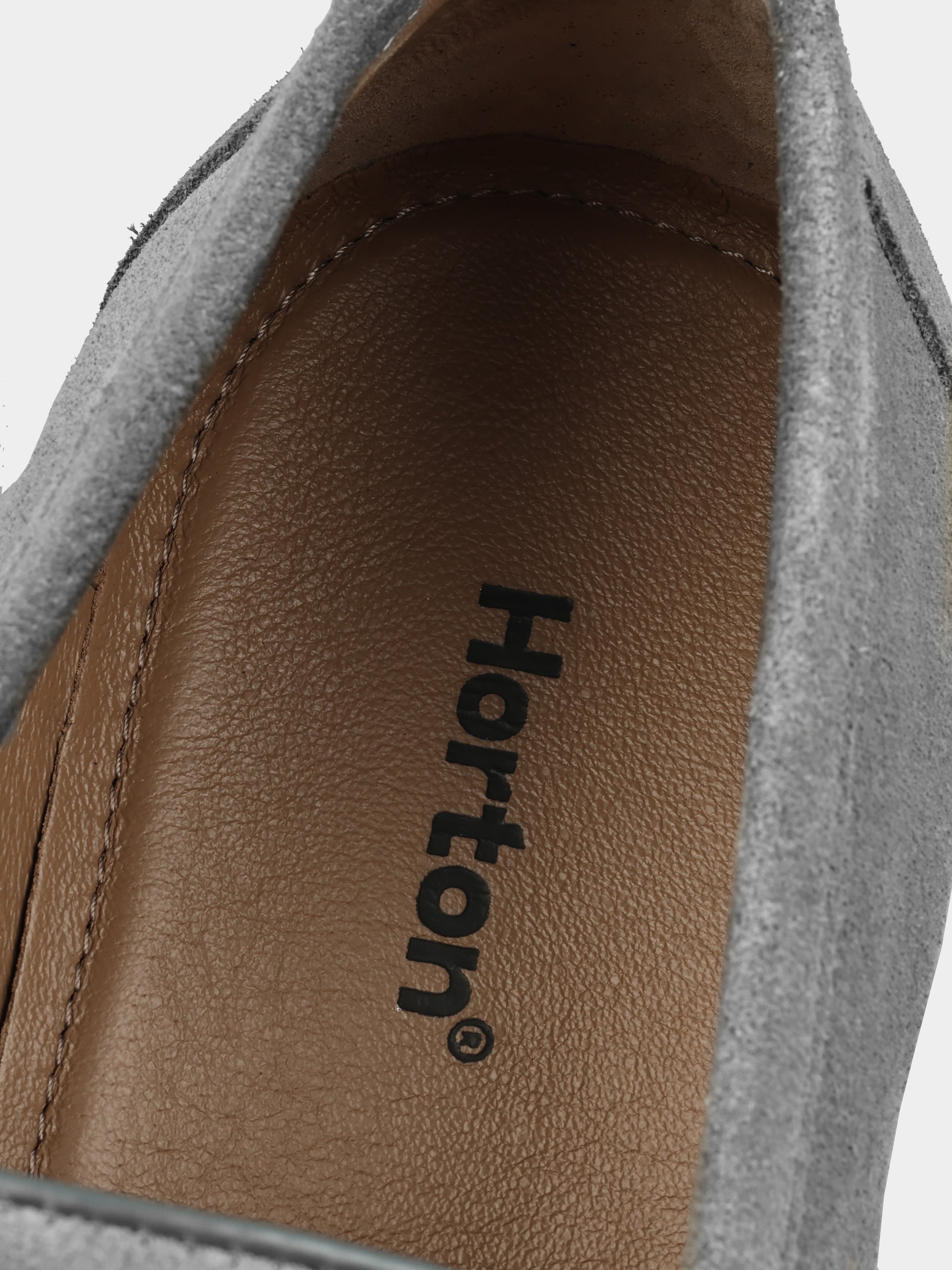 Demini Grey Suede Loafers