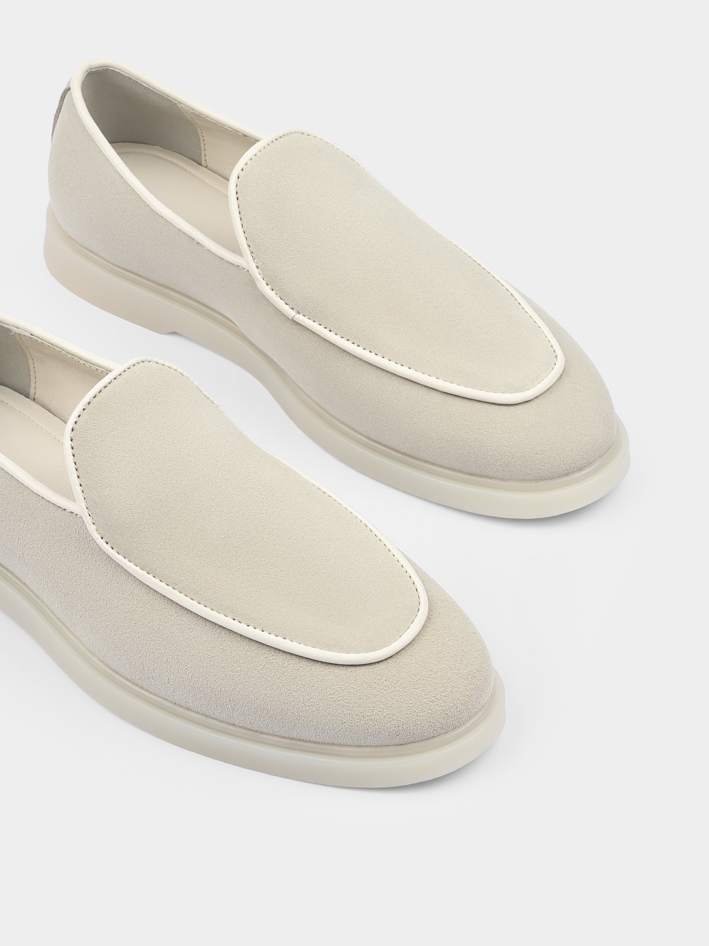 Denno Beige Loafers