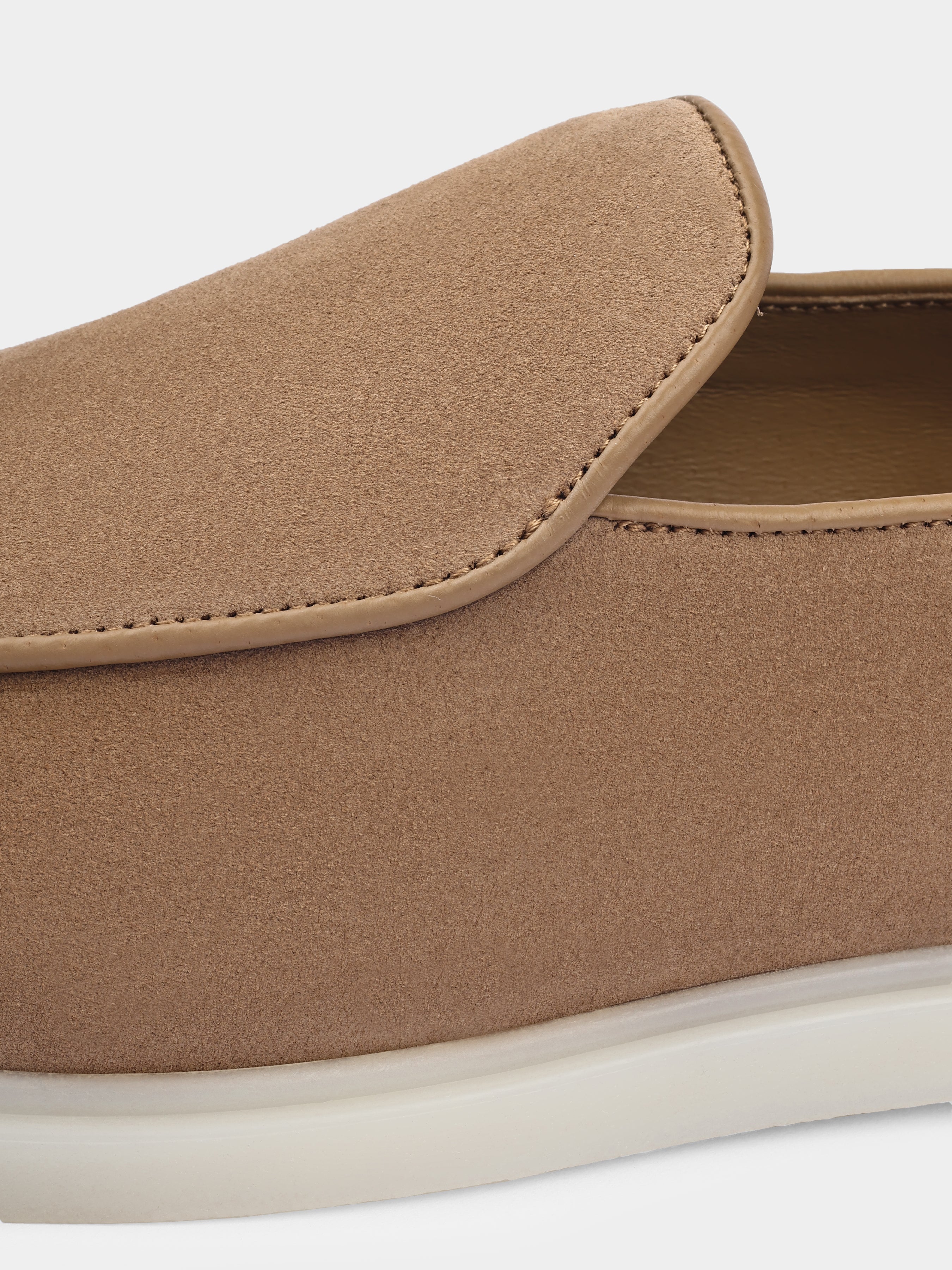 Denno Cappuccino Suede Loafers