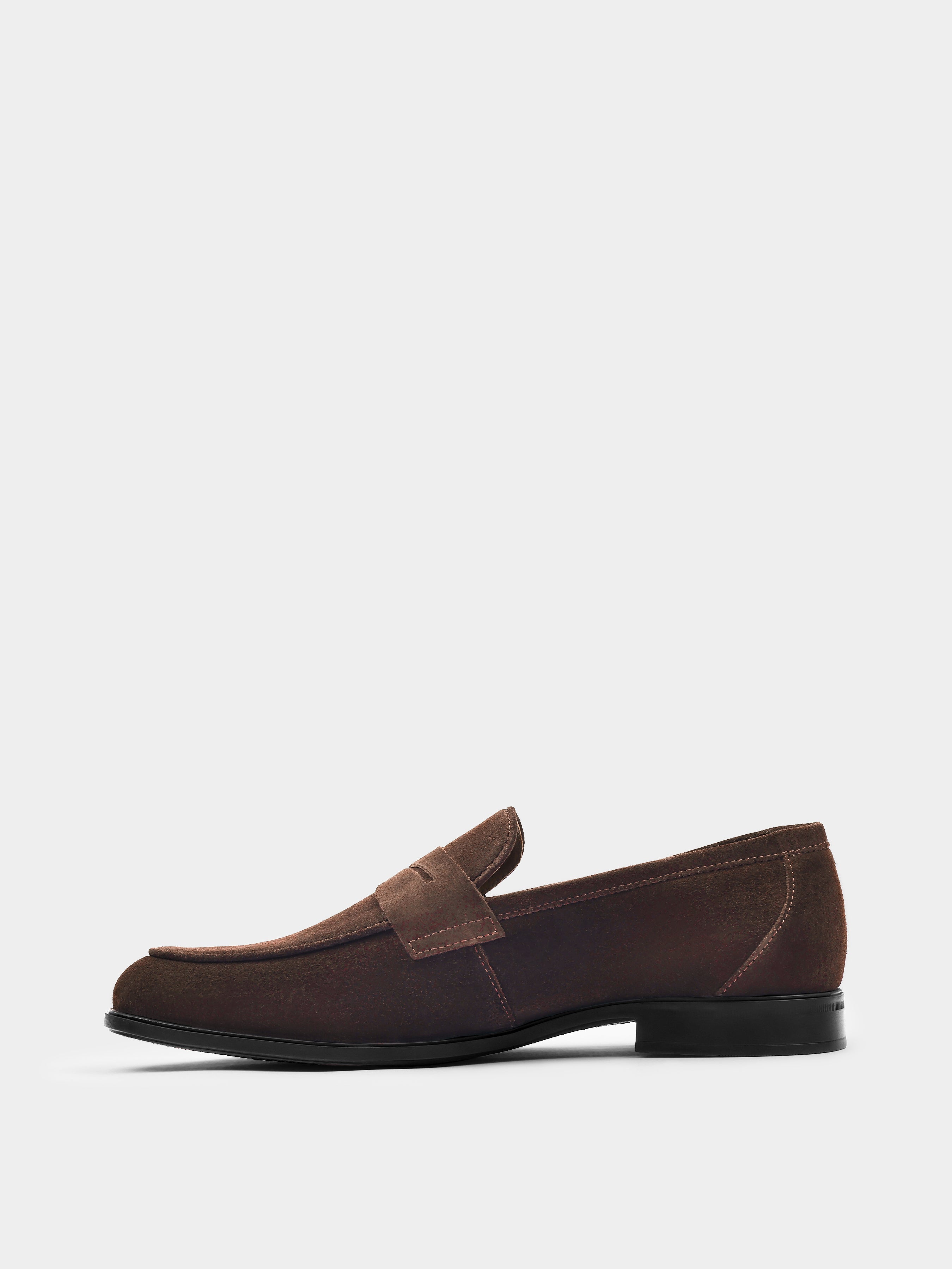 Demini Brown Suede Loafers