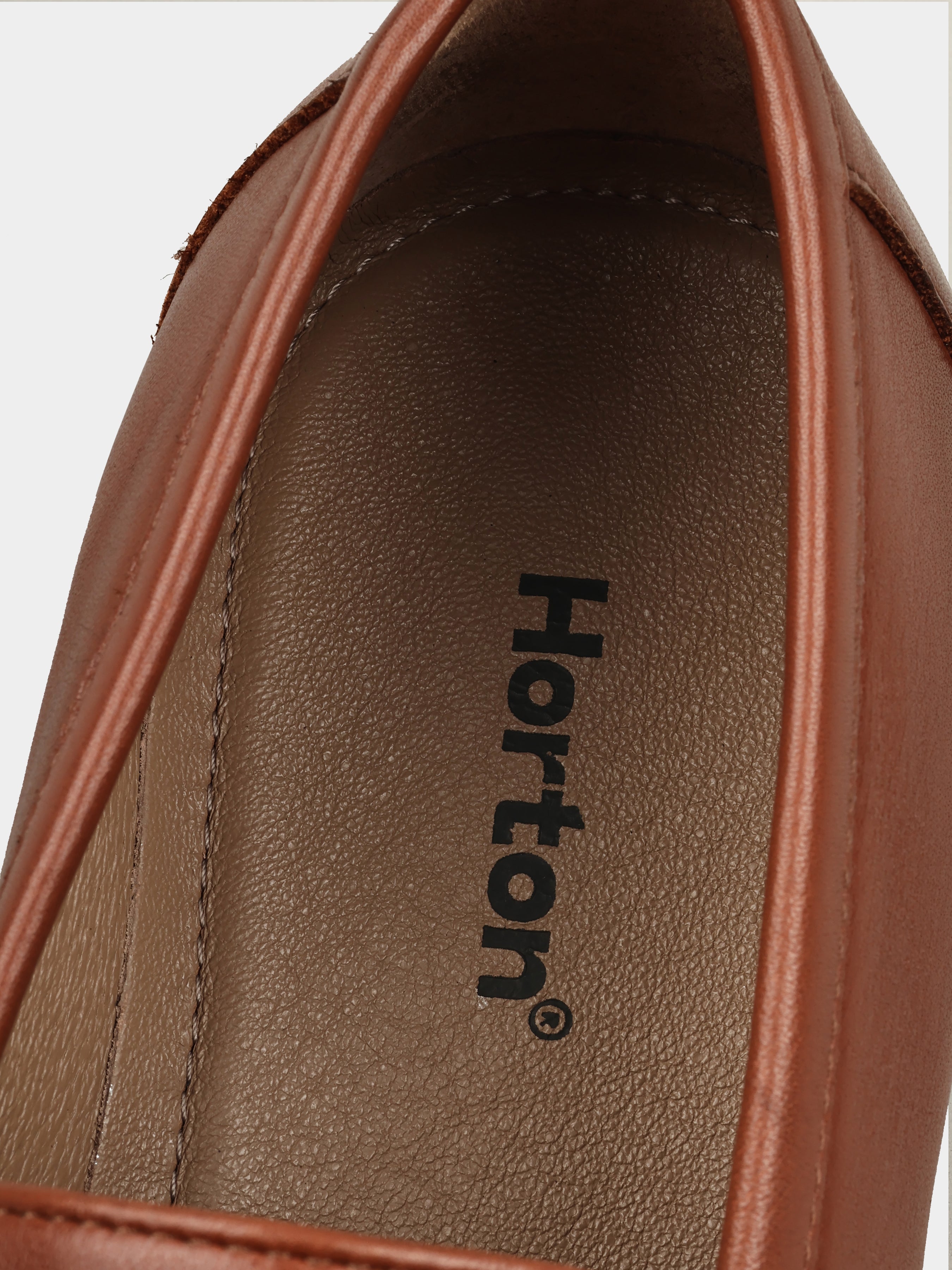Loafers, Demini, Сognac Brown, Men's shoes, natural leather upper and lining, insole view