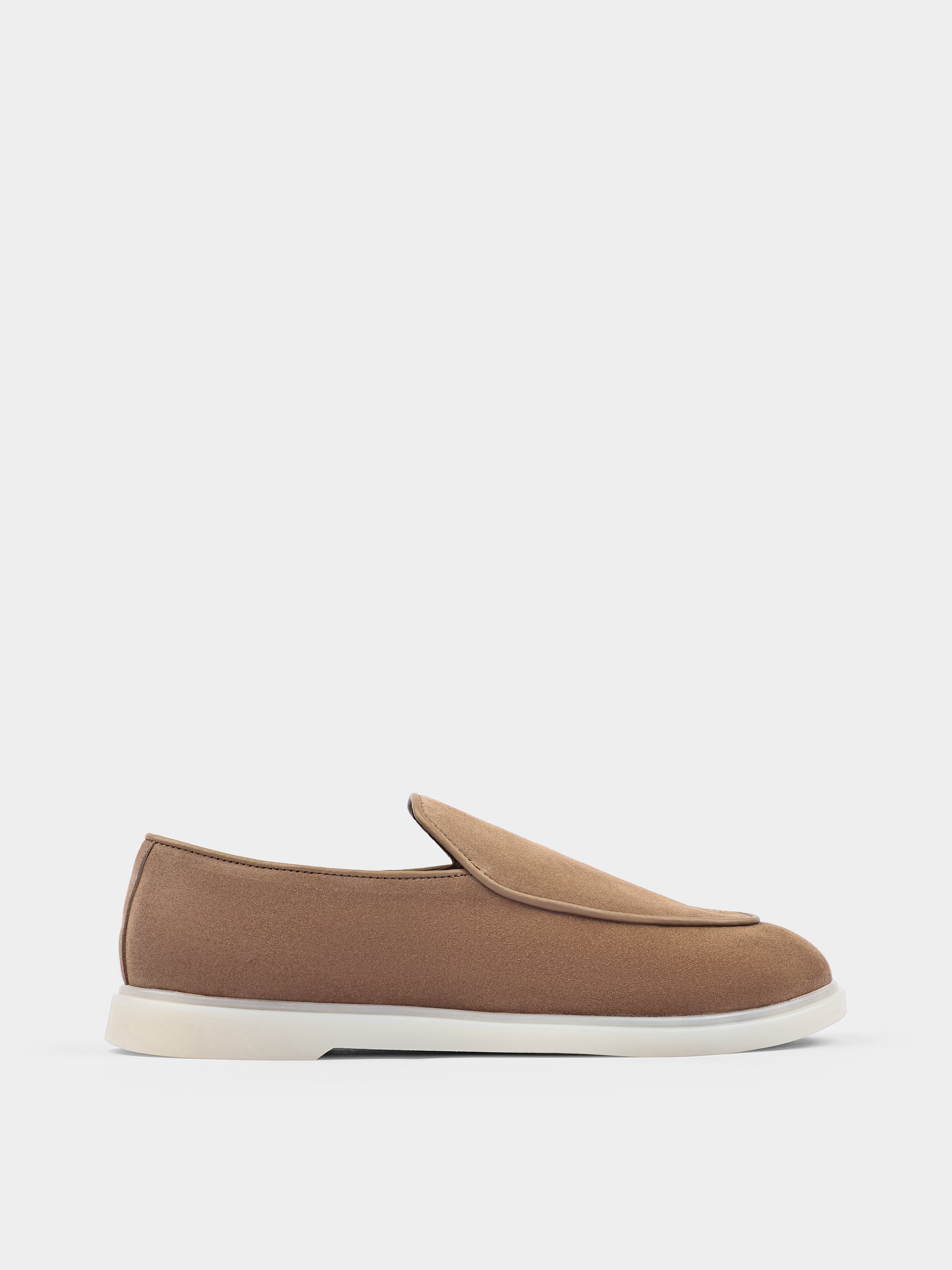 Denno Cappuccino Suede Loafers
