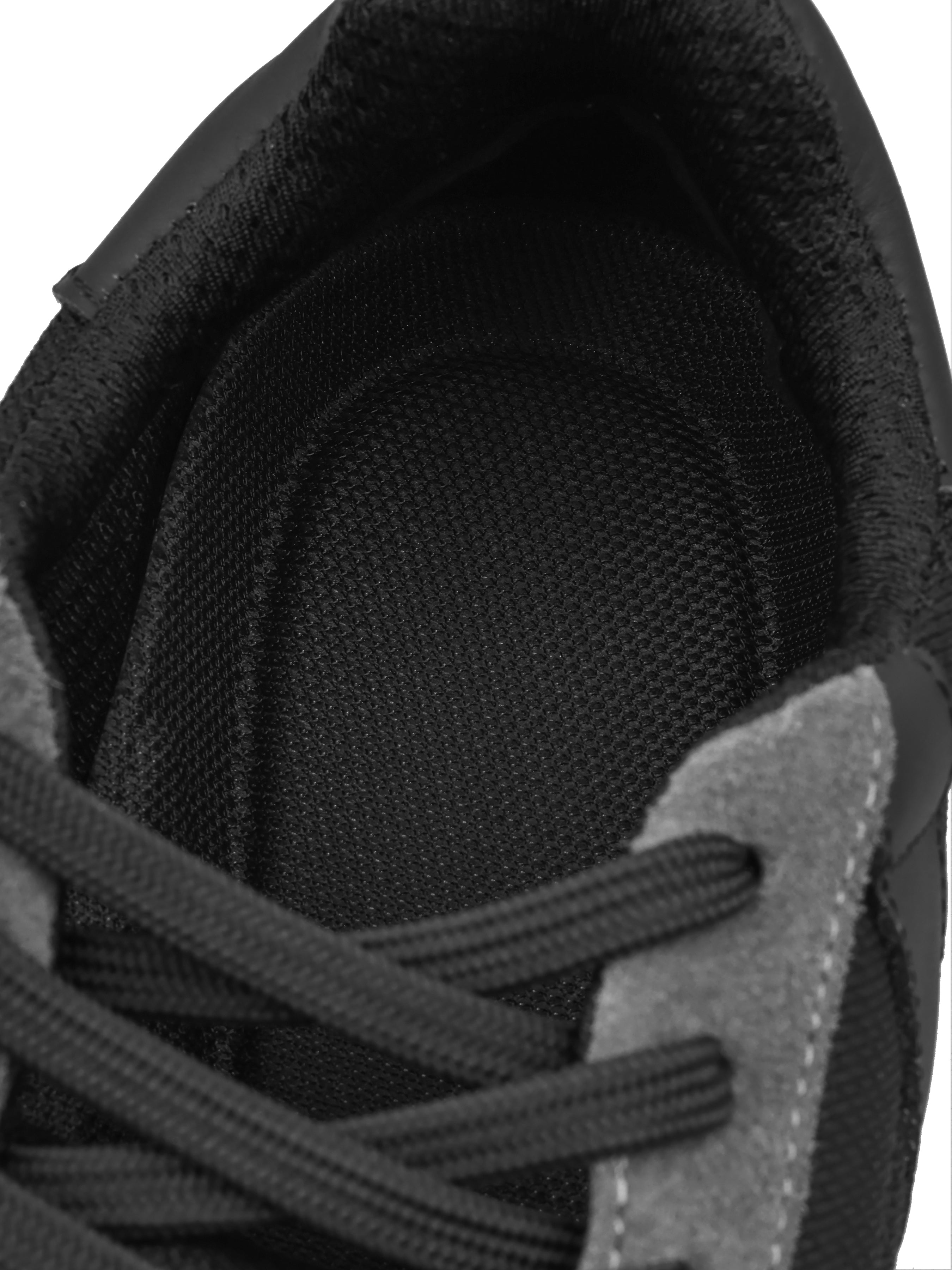 Sneakers, Agordo,Grey, Men's shoes, natural genuine suede/Cordura 1000D upper and textile lining, insole view