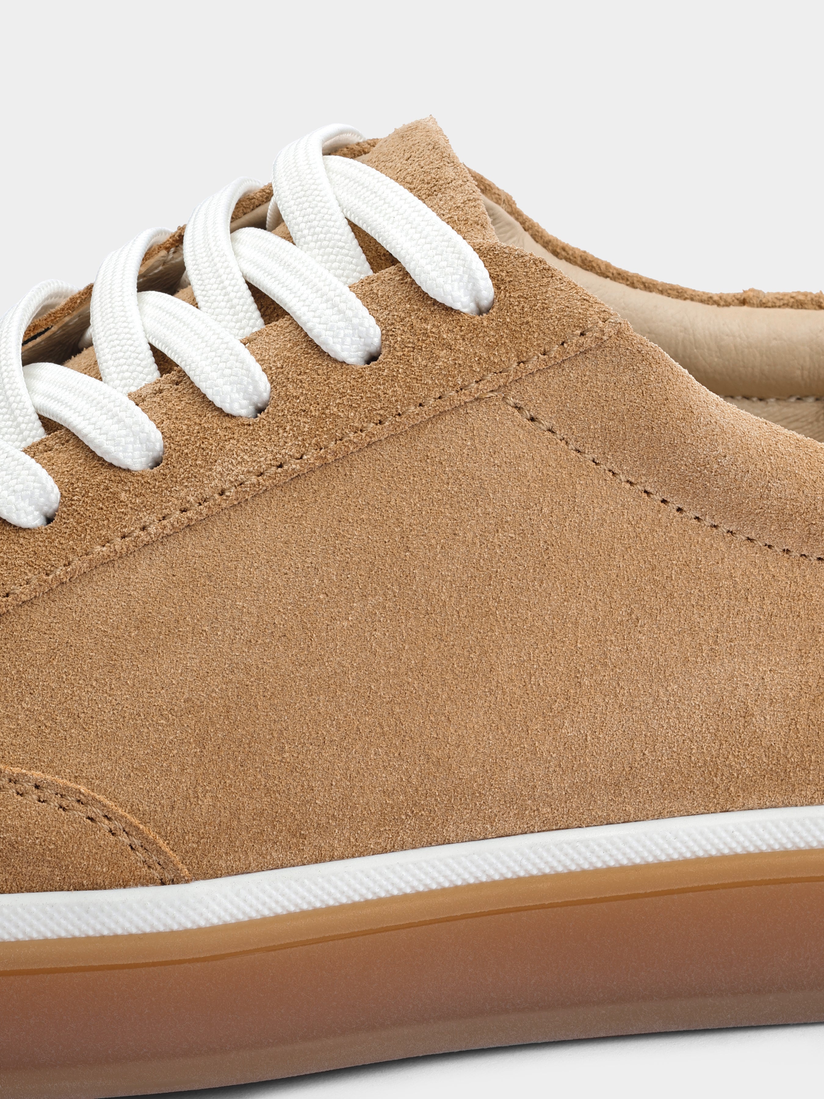 Volere Beige Suede Sneakers
