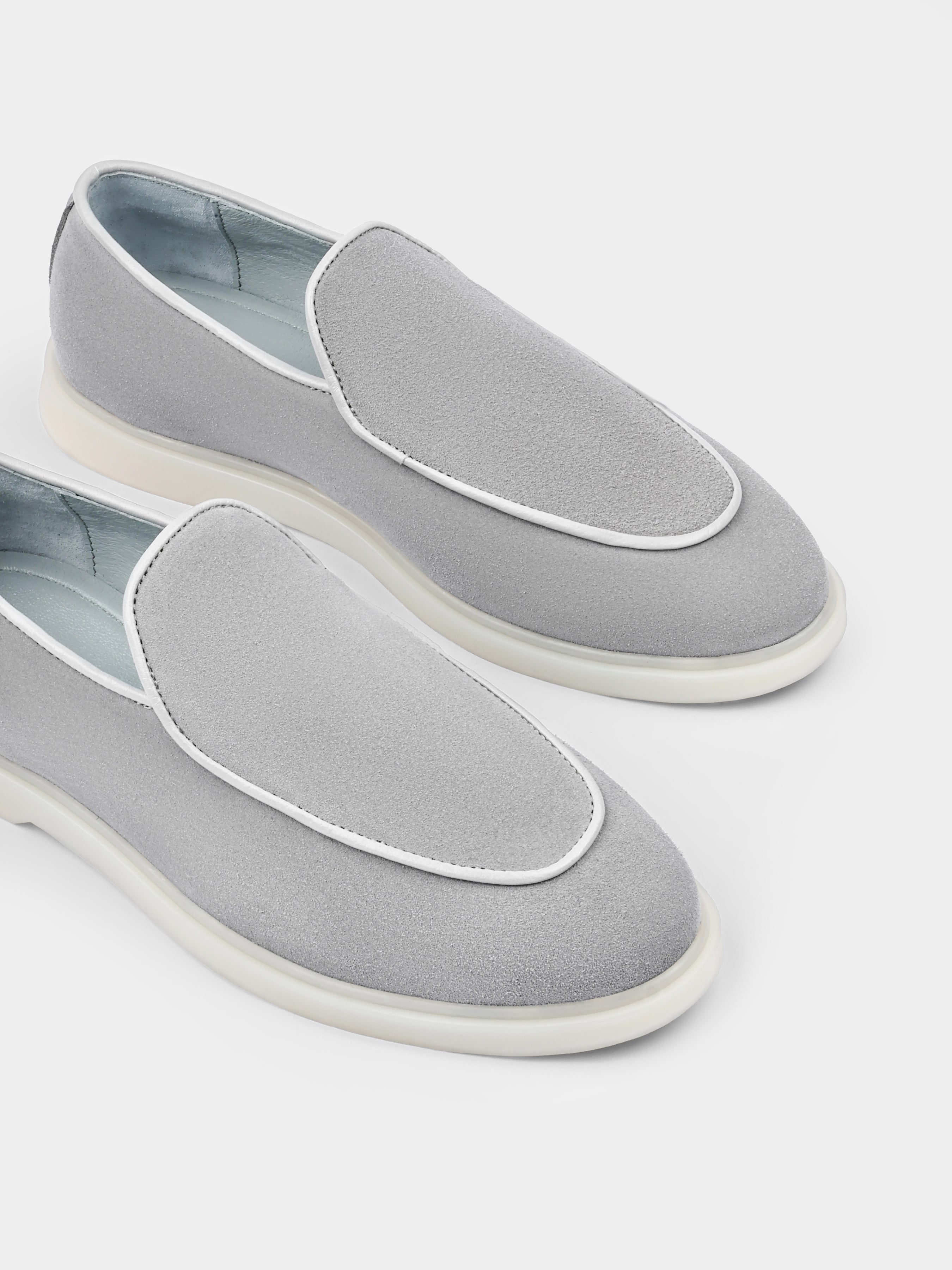 Denno Grey Loafers
