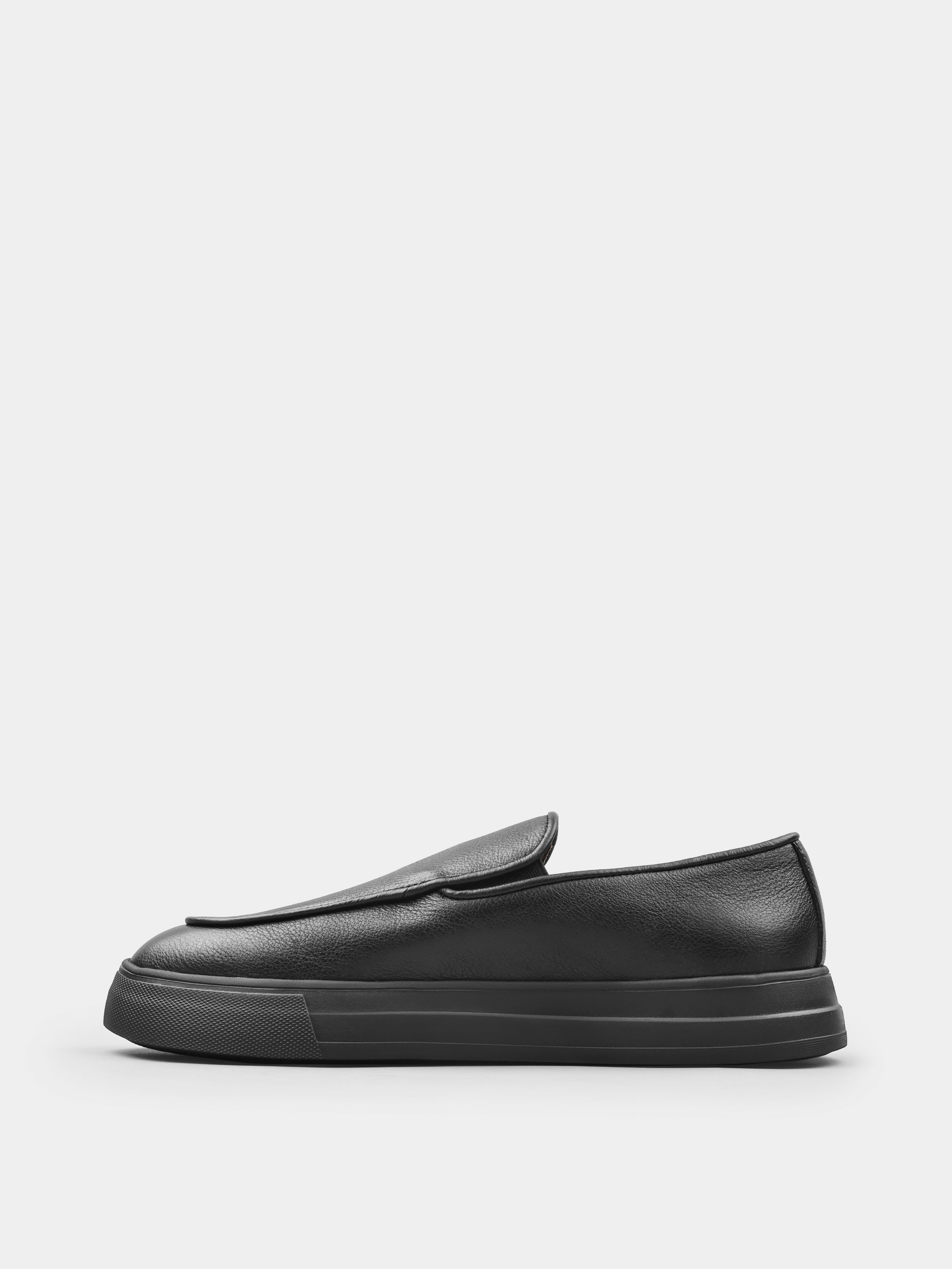 Loafers, Oscuro, Black, Men's shoes, natural leather upper and lining, left view