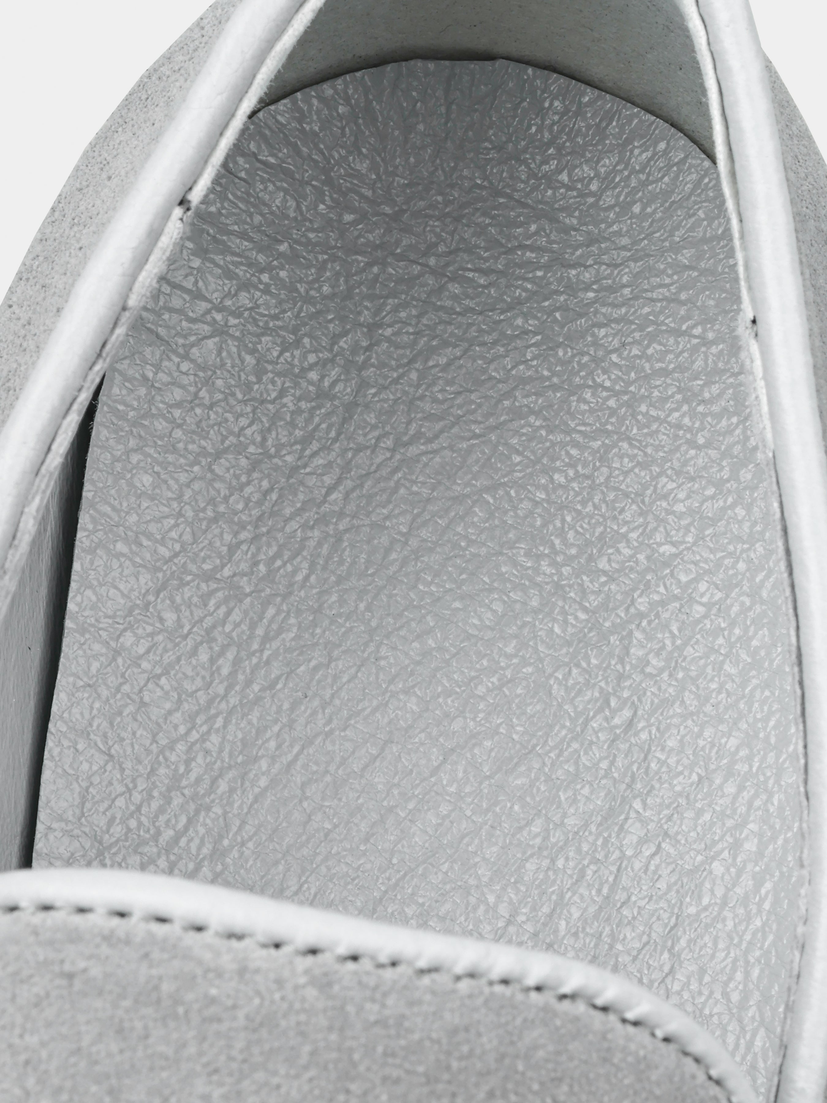 Loafers, Oscuro, Gray, Men's shoes, natural suede upper and leather lining, insole view