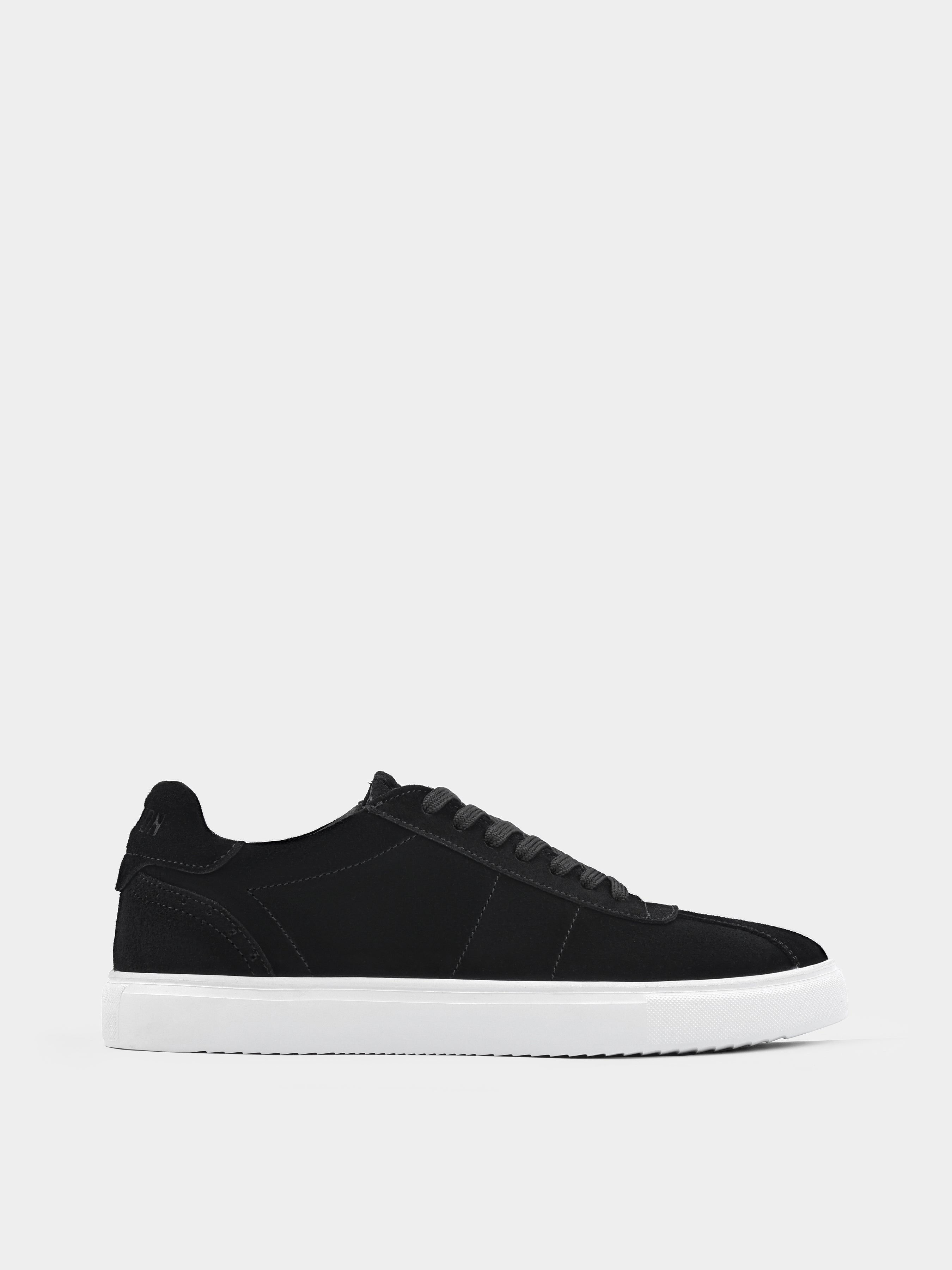 Intendo Black White Suede Sneakers