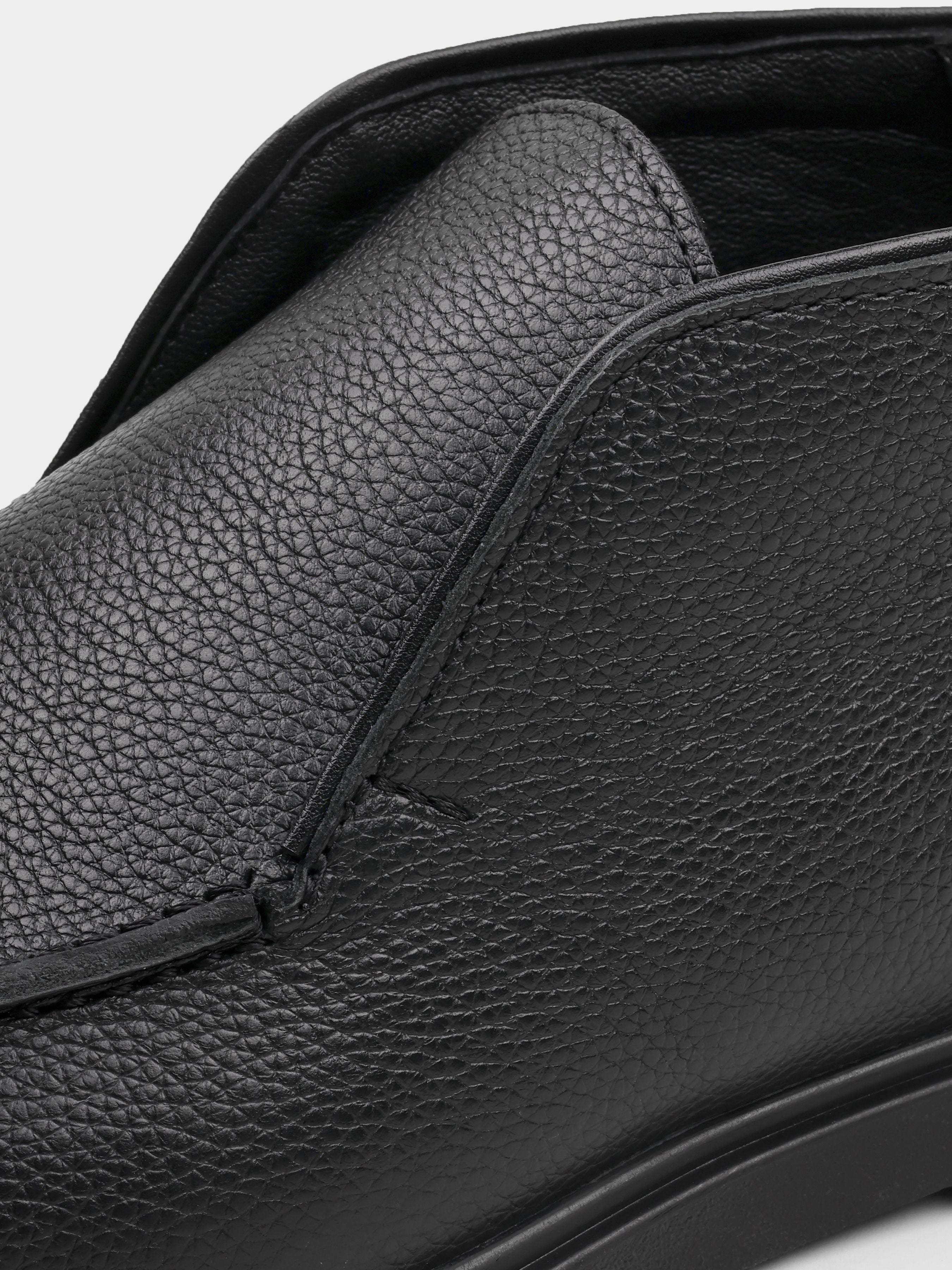 Boots, Ottaviano, Black, Men's shoes, natural leather upper and lining, diagonally view