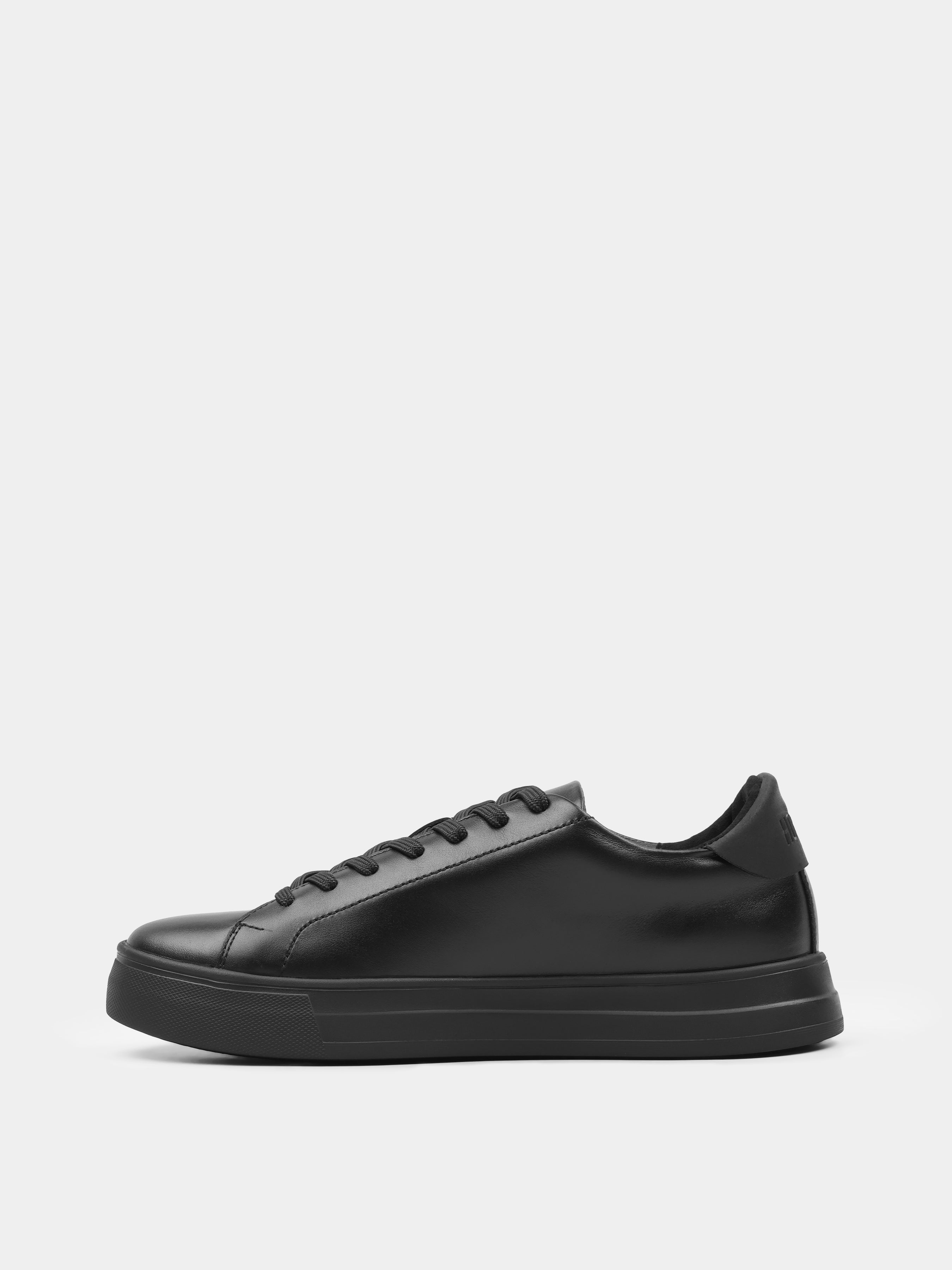 Sneakers, Cento, Black, Men's shoes, natural leather upper and lining, left view