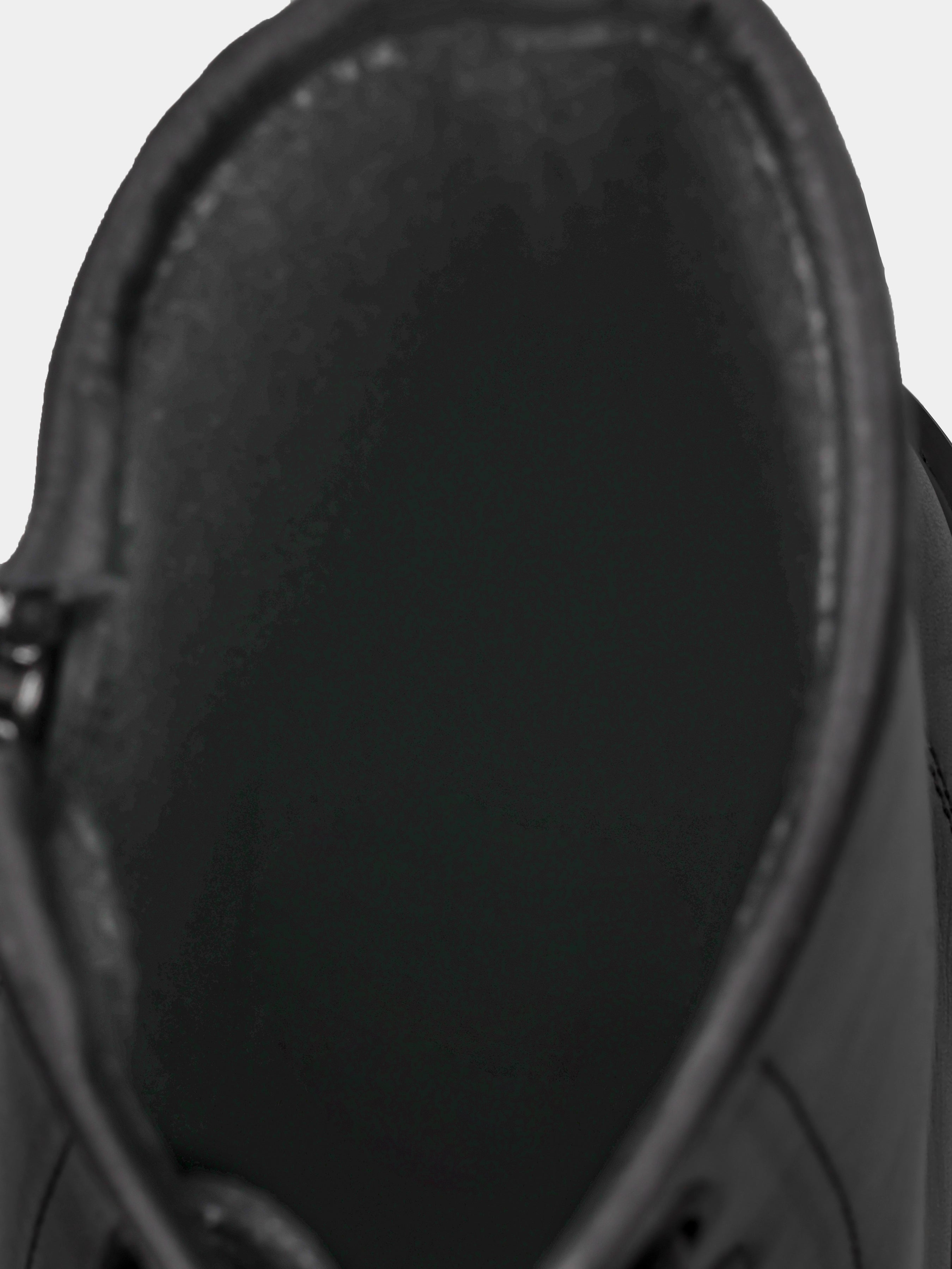 Boots, Bacio, Black, Men's shoes, natural leather upper and fleece lining, substrate view