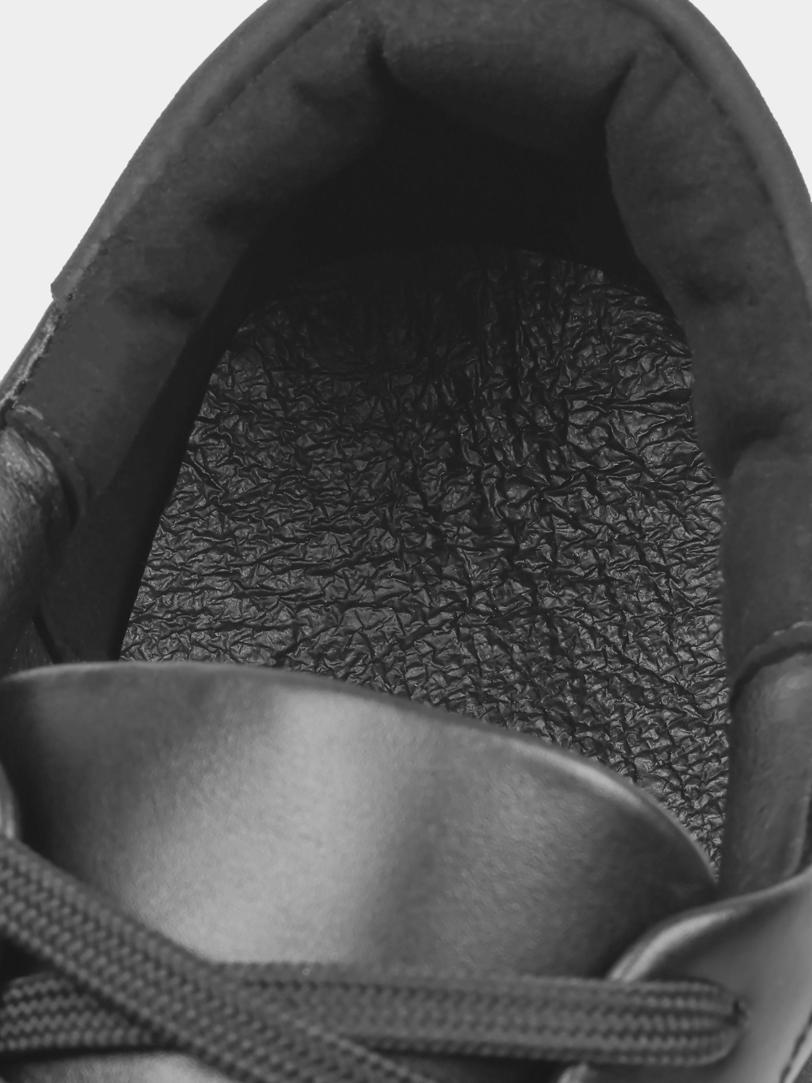 Sneakers, Cento, Black, Men's shoes, natural leather upper and lining, insole view