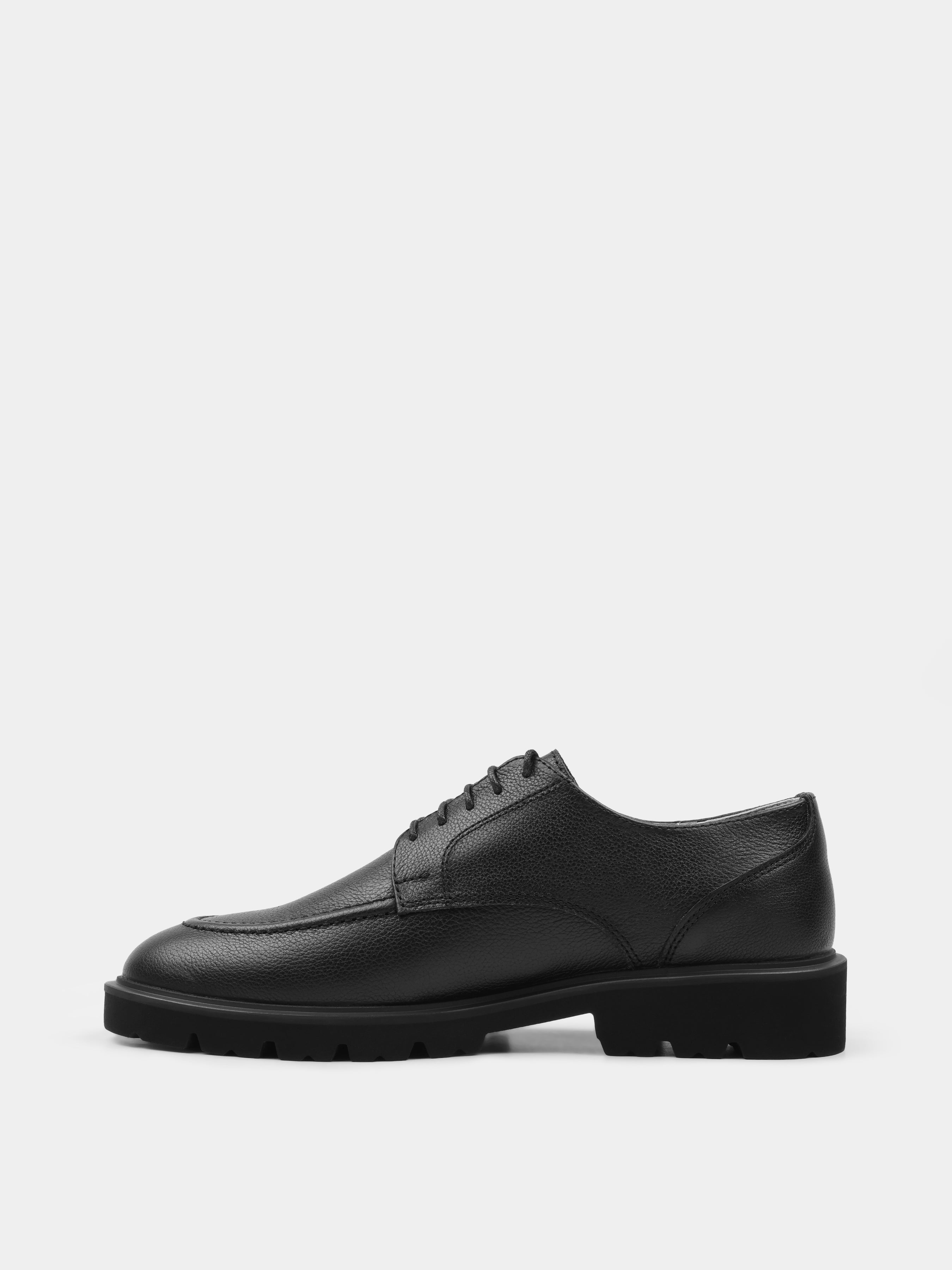 Derby, Algore, Black, Men's shoes, natural leather upper and lining, left view