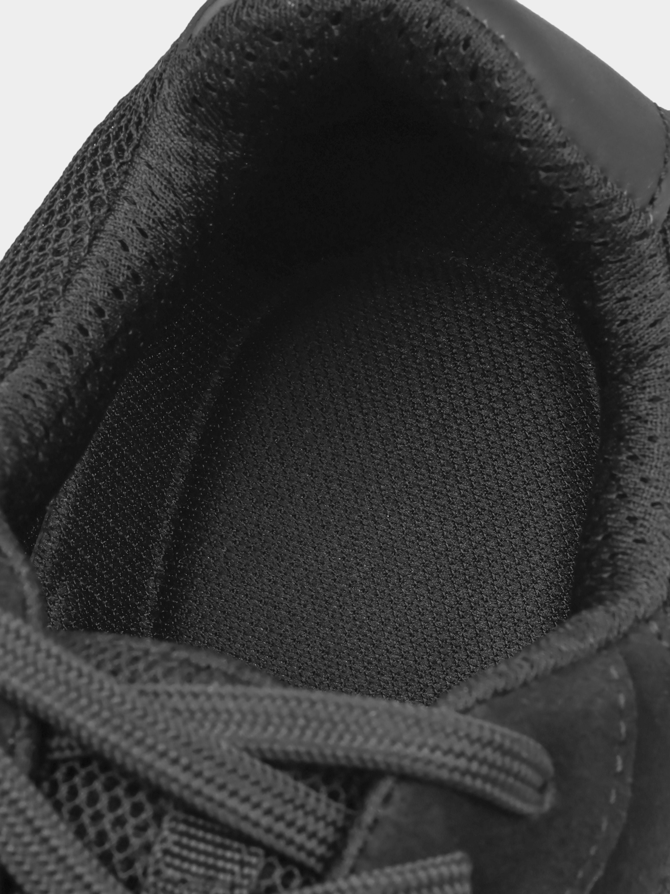 Sneakers, Respiro, Black White Suede, Men's shoes, natural suede/mesh upper and mesh lining, substrate view