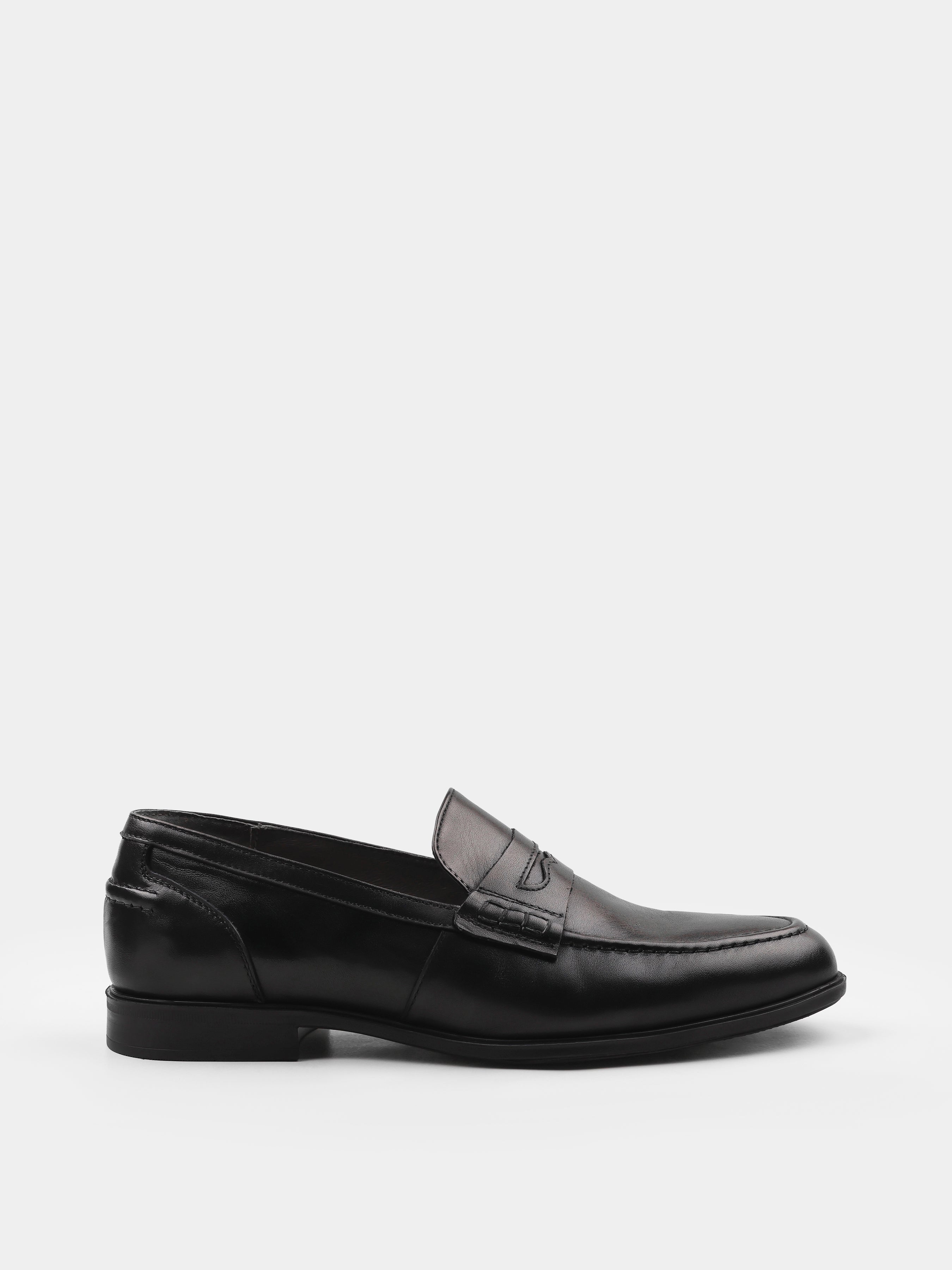 Loafers, Vivere, Black, Men's shoes, natural leather upper and lining, right view