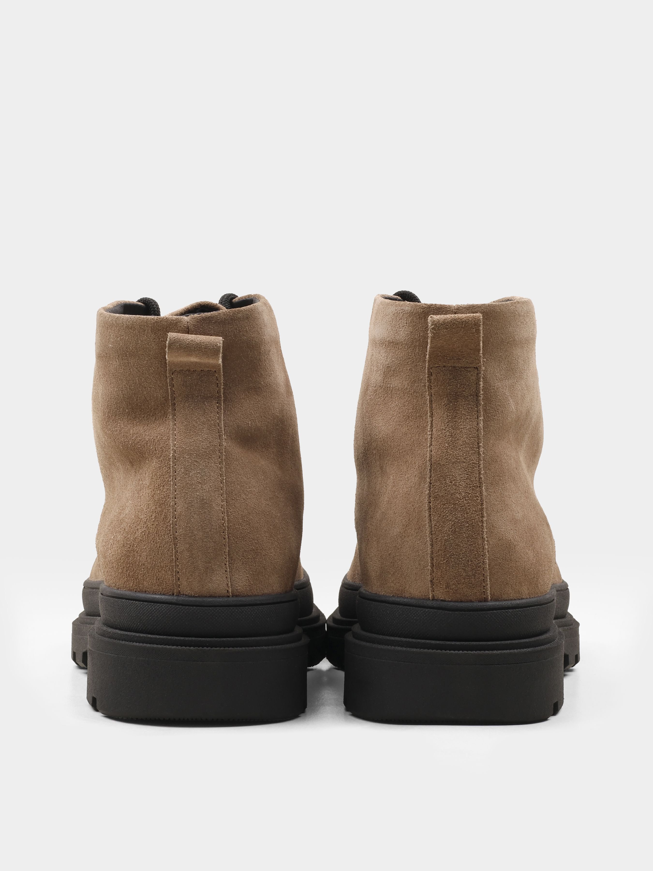 Boots, Sperone,  Cappuccino, Men's shoes,
natural suede upper and fleece lining, heel view