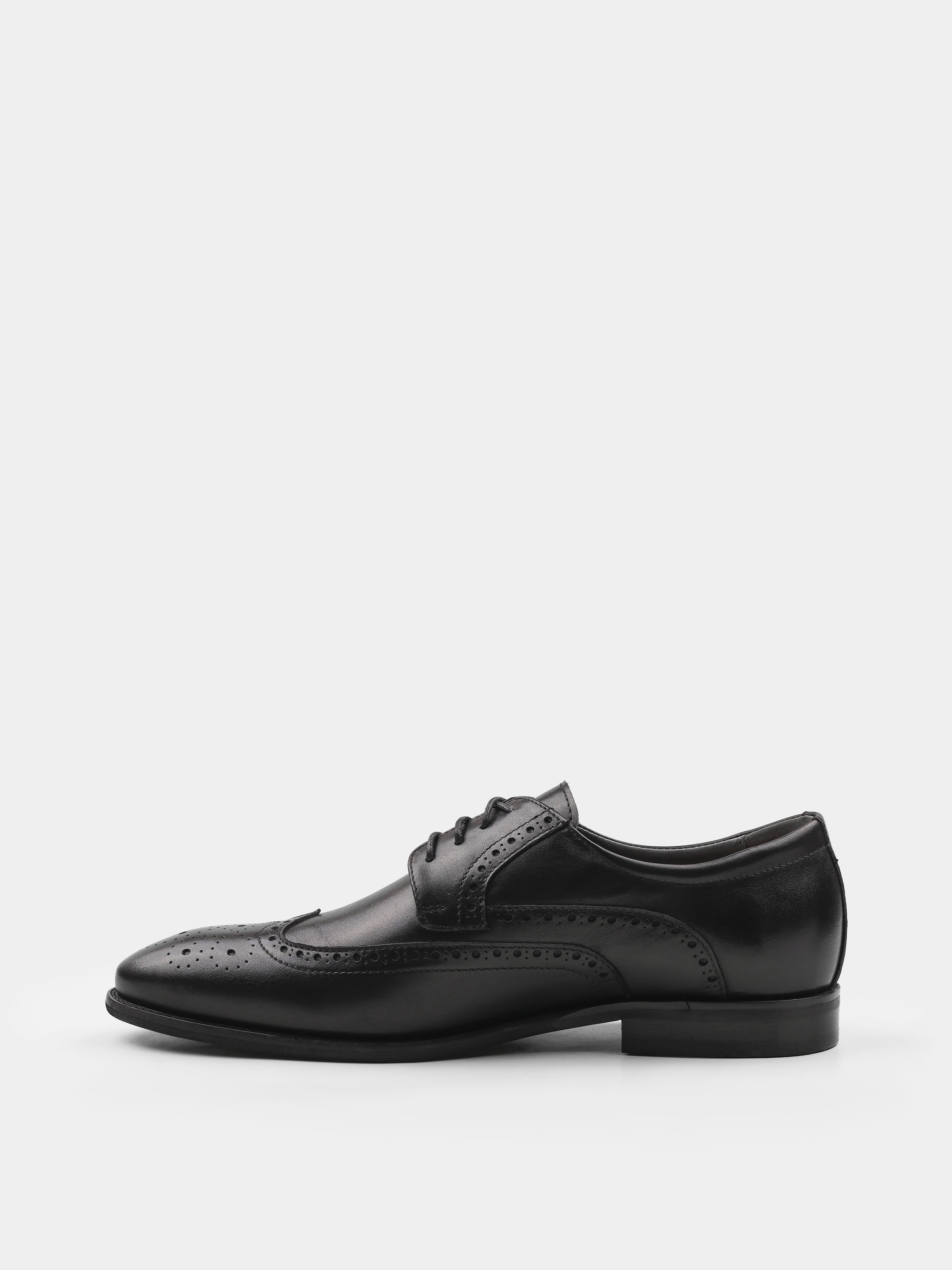 Brogues, Bosten, Black, Men's shoes, natural leather upper and lining, left view