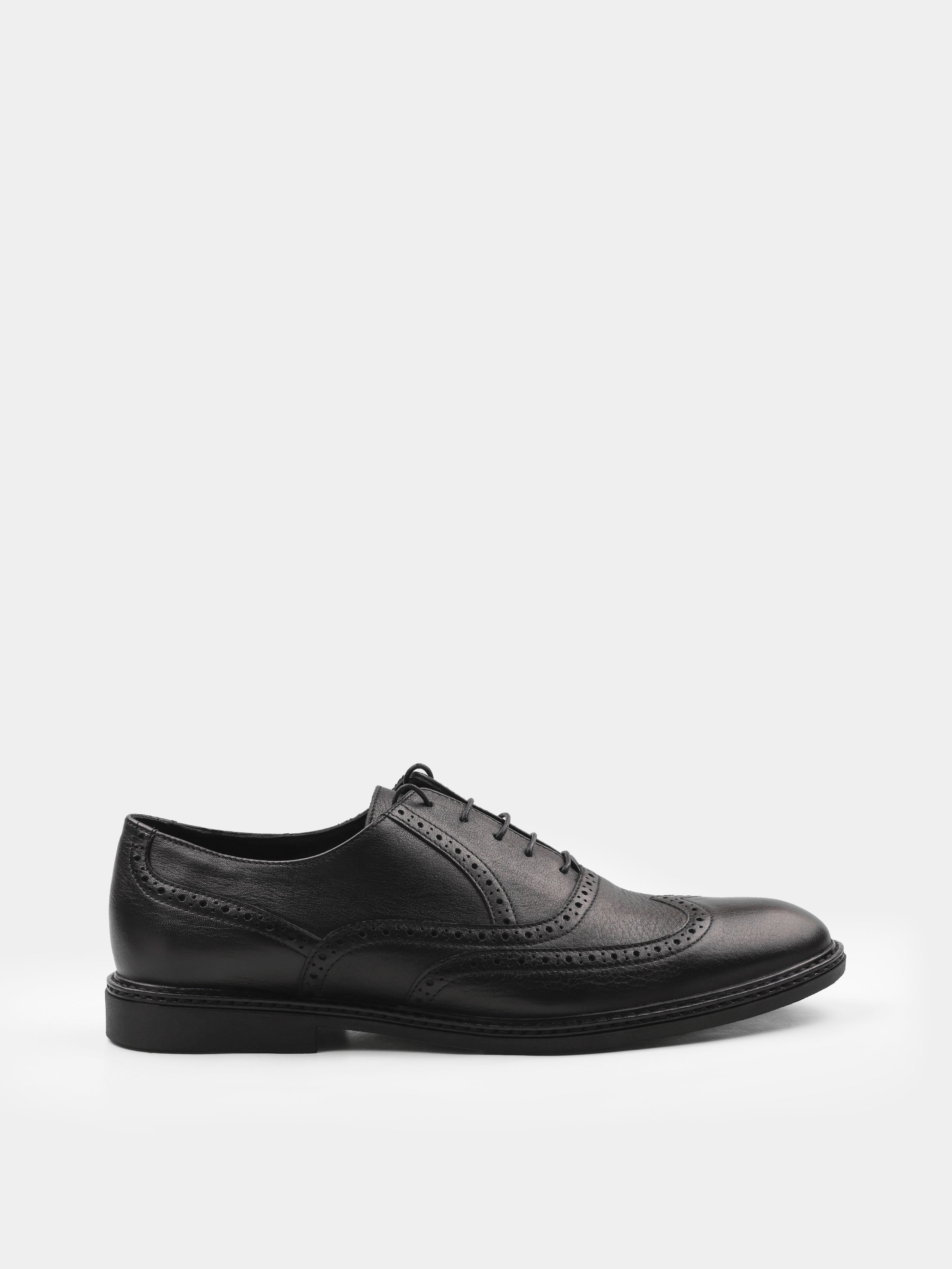Oxfords, Quarto, Black, Men's shoes, natural leather upper and lining, right view