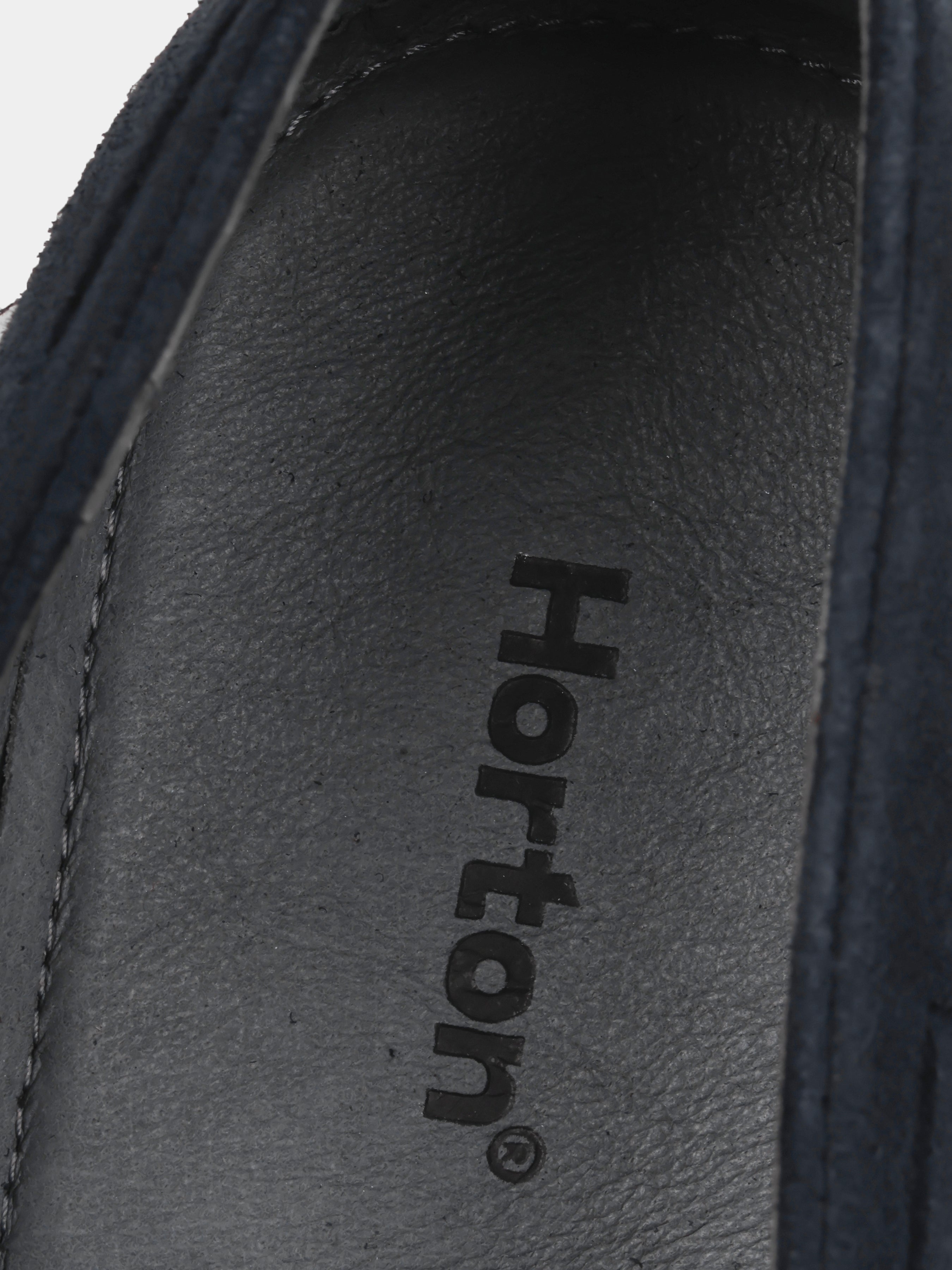 Loafers, Frandi, Navy, Men's shoes, natural leather lining and upper suede, insole view