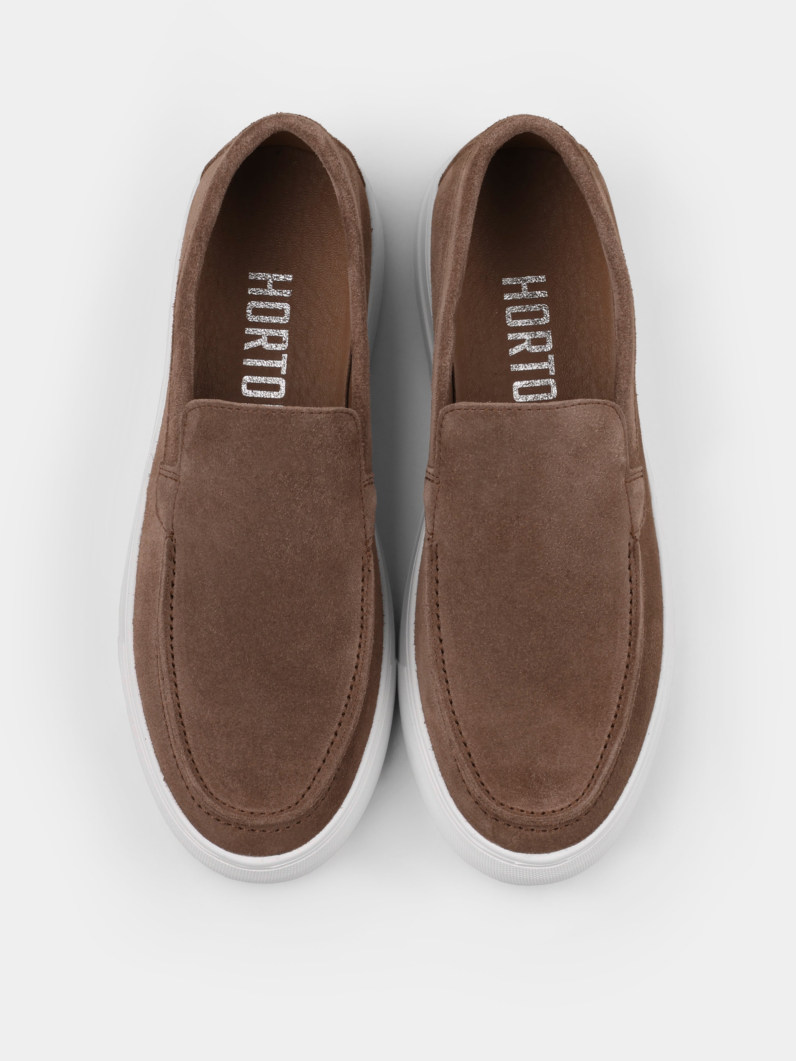 Loafers, Spectrum, Sand, Men's shoes, natural leather lining and upper suede, front view