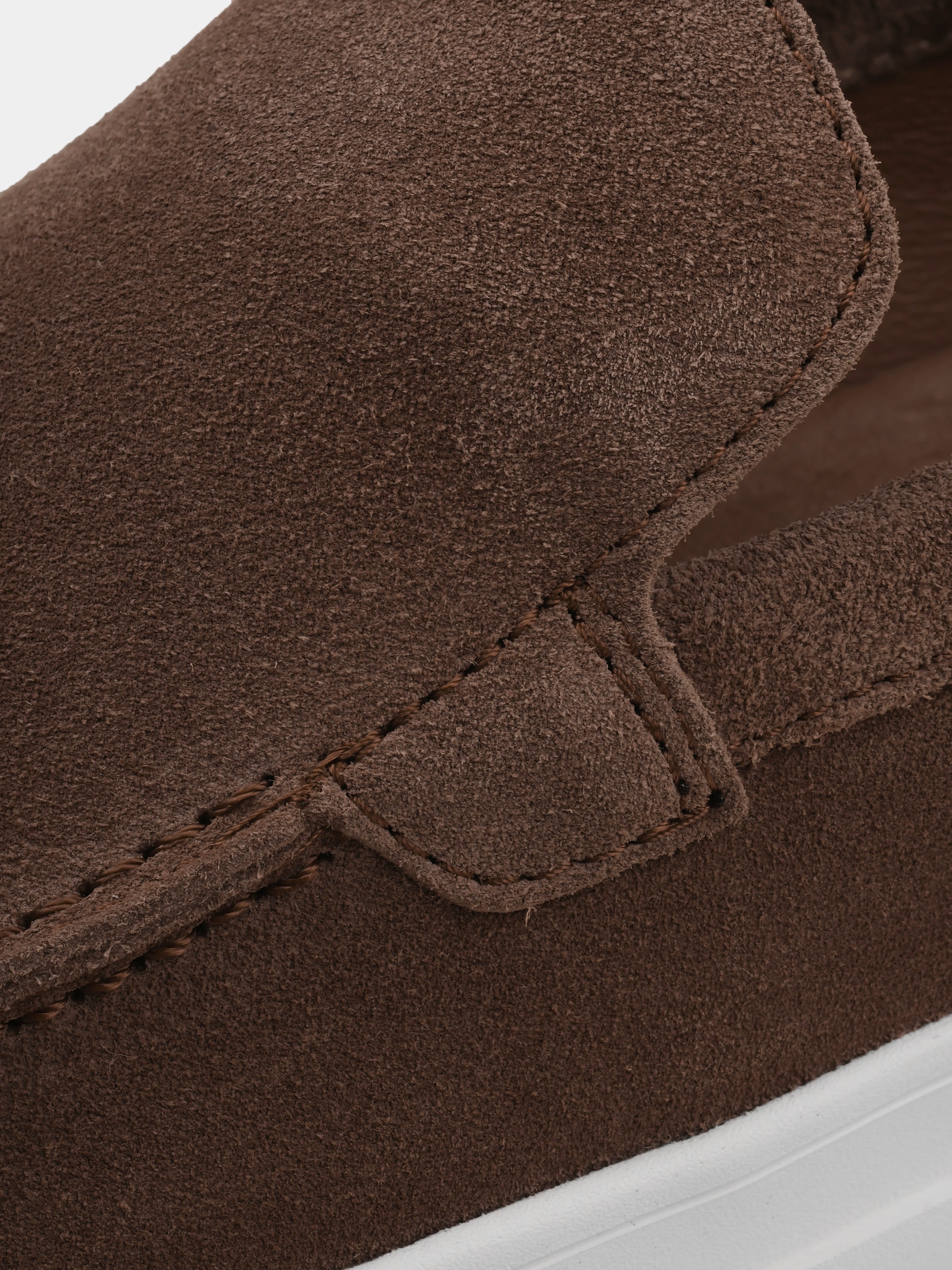 Loafers, Spectrum, Sand, Men's shoes, natural leather lining and upper suede, detailed view