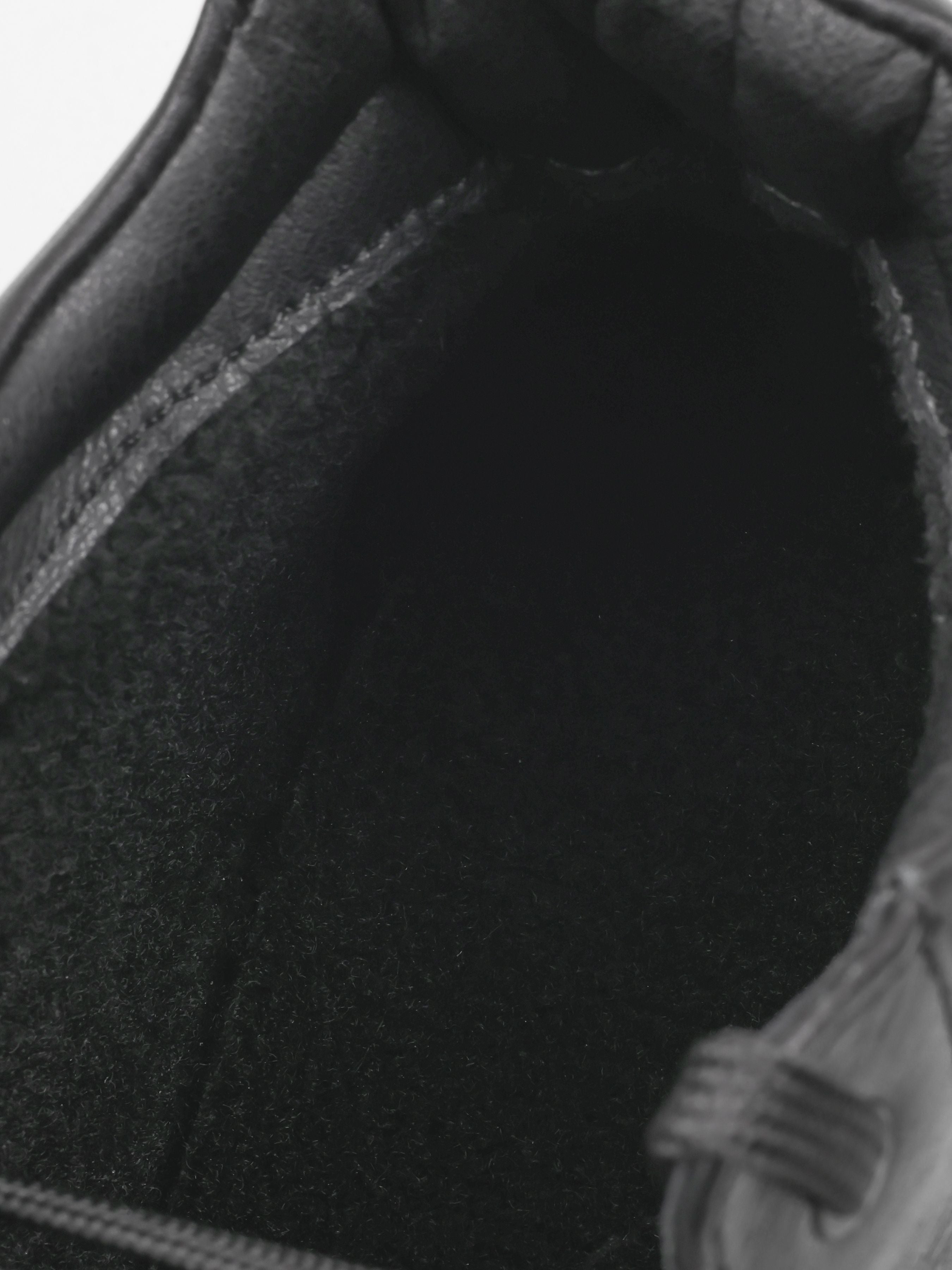 Sneakers, Roma, Black, Men's shoes, natural leather and upper and fleece lining, substrate view