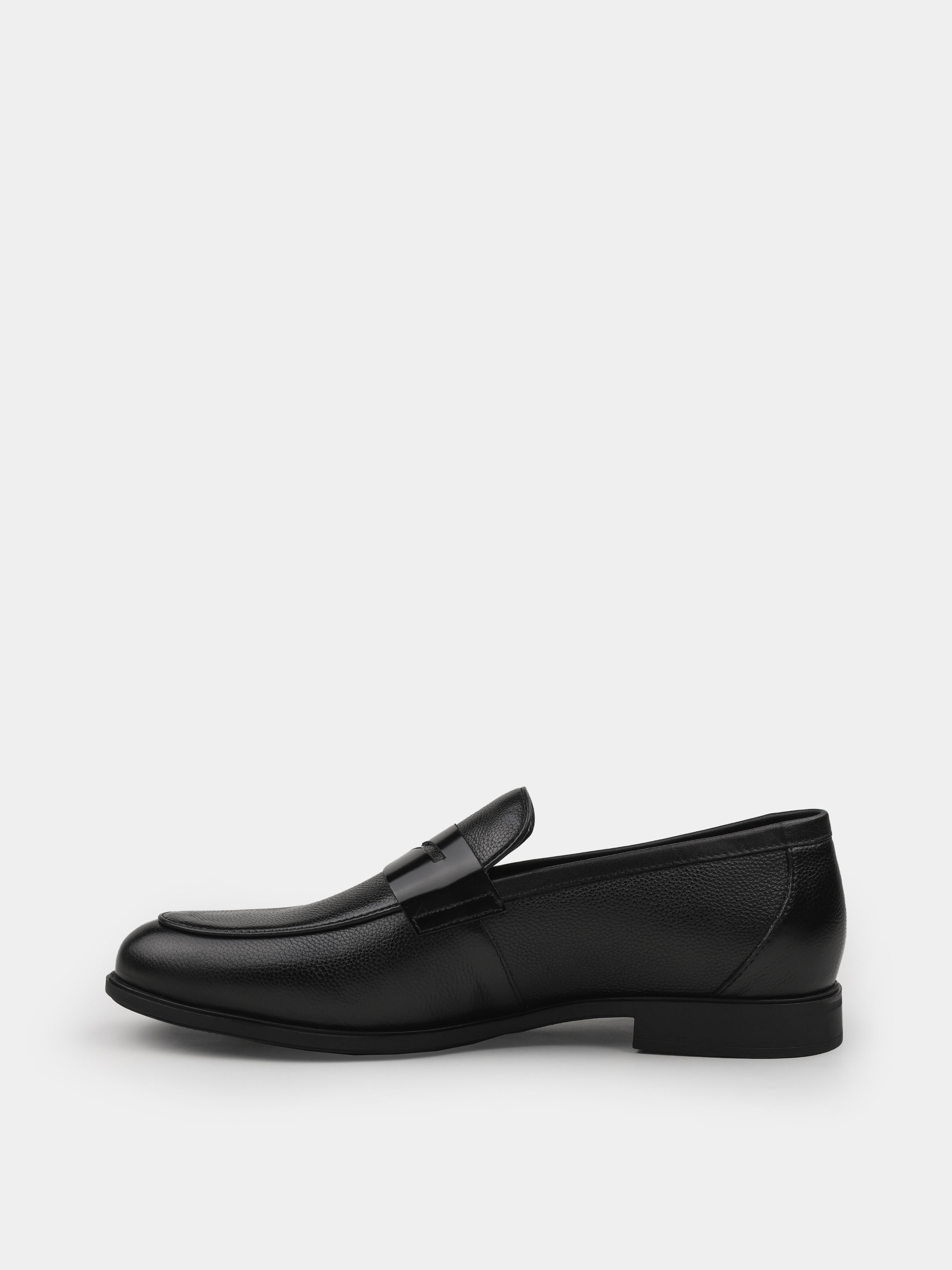 Loafers, Demini, Black, Men's shoes, natural leather upper and lining, left view