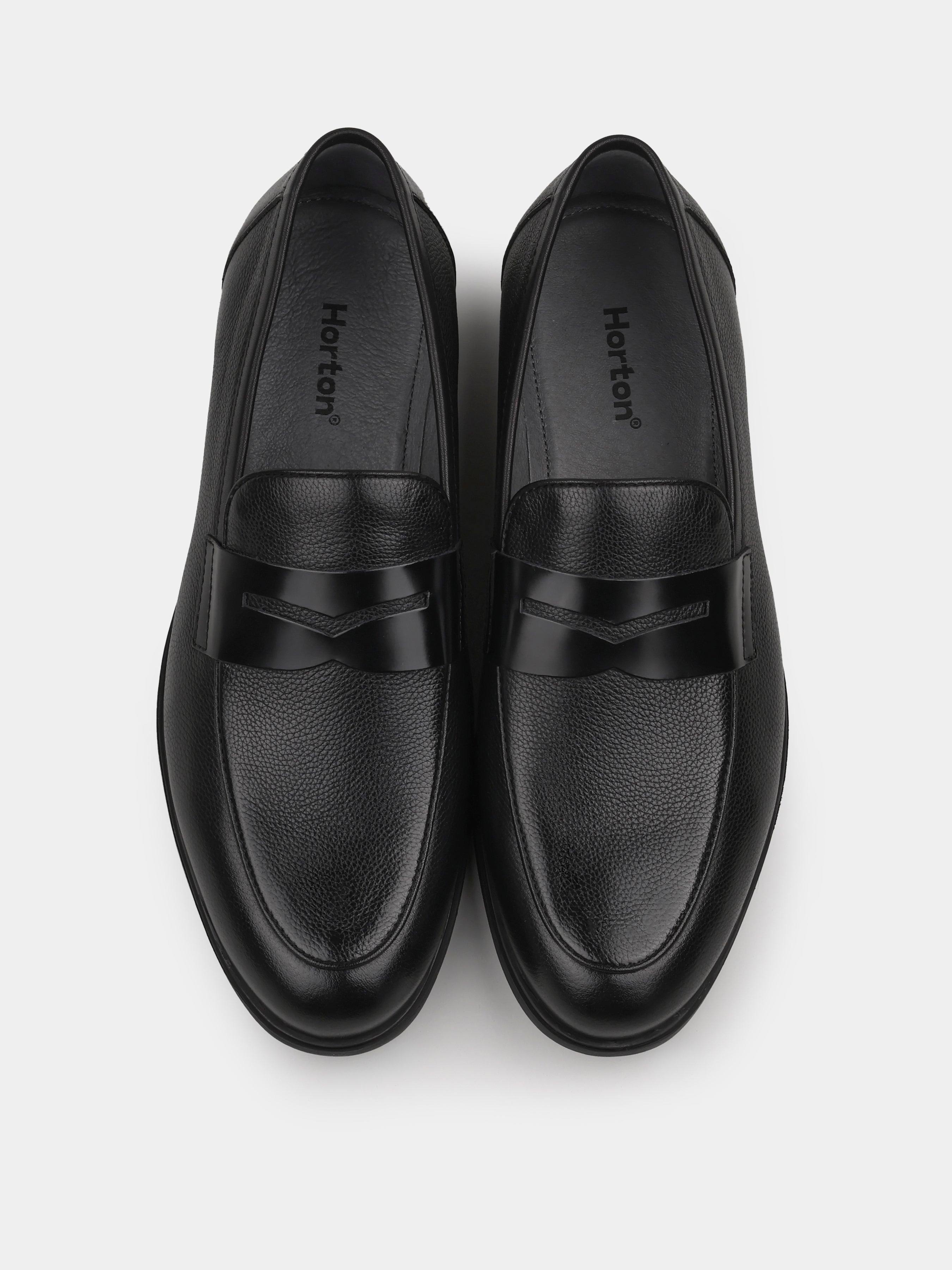 Loafers, Demini, Black, Men's shoes, natural leather upper and lining, front view