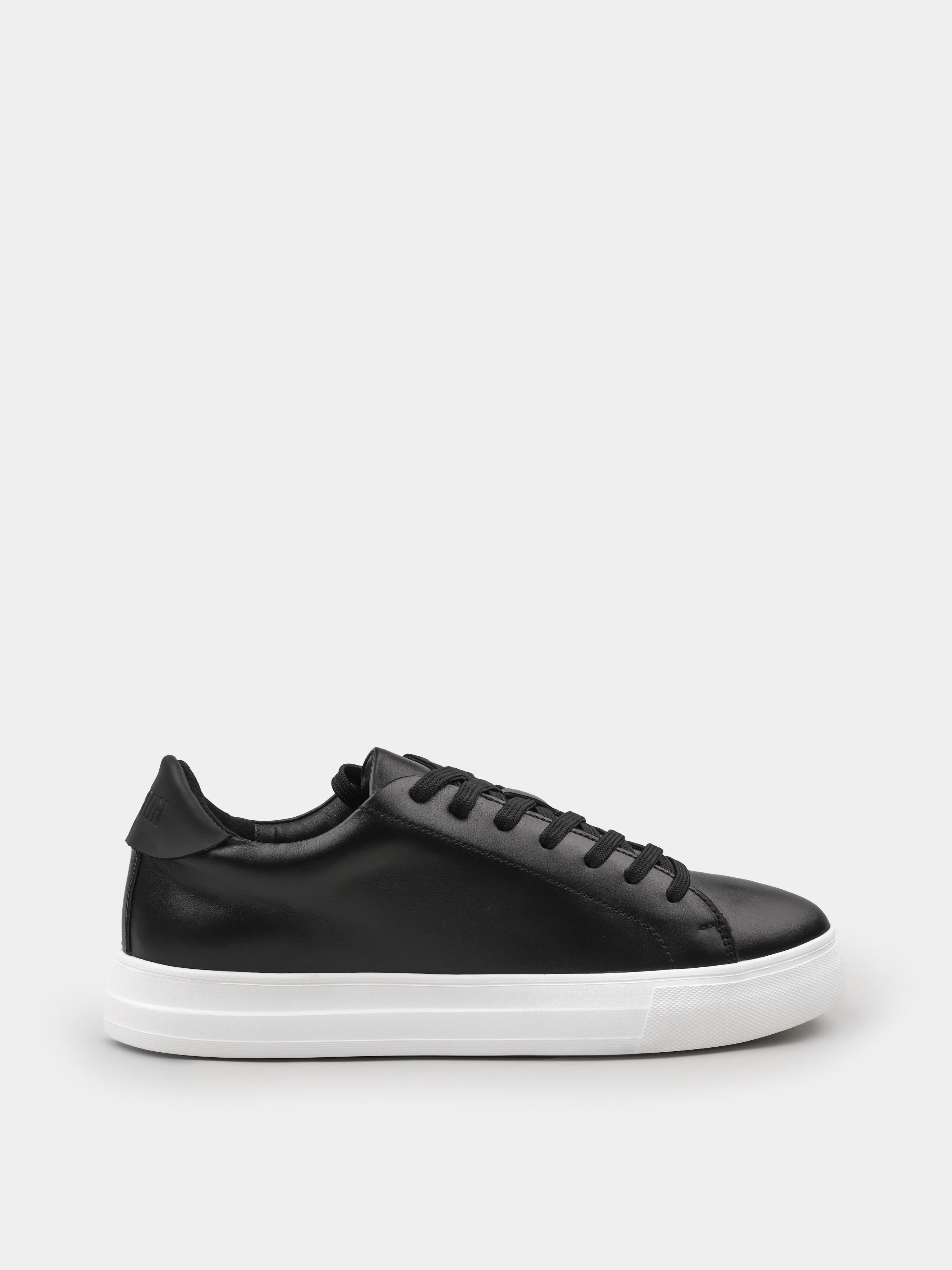 Sneakers, Cento, Black White, Men's shoes, natural leather upper and lining, right view