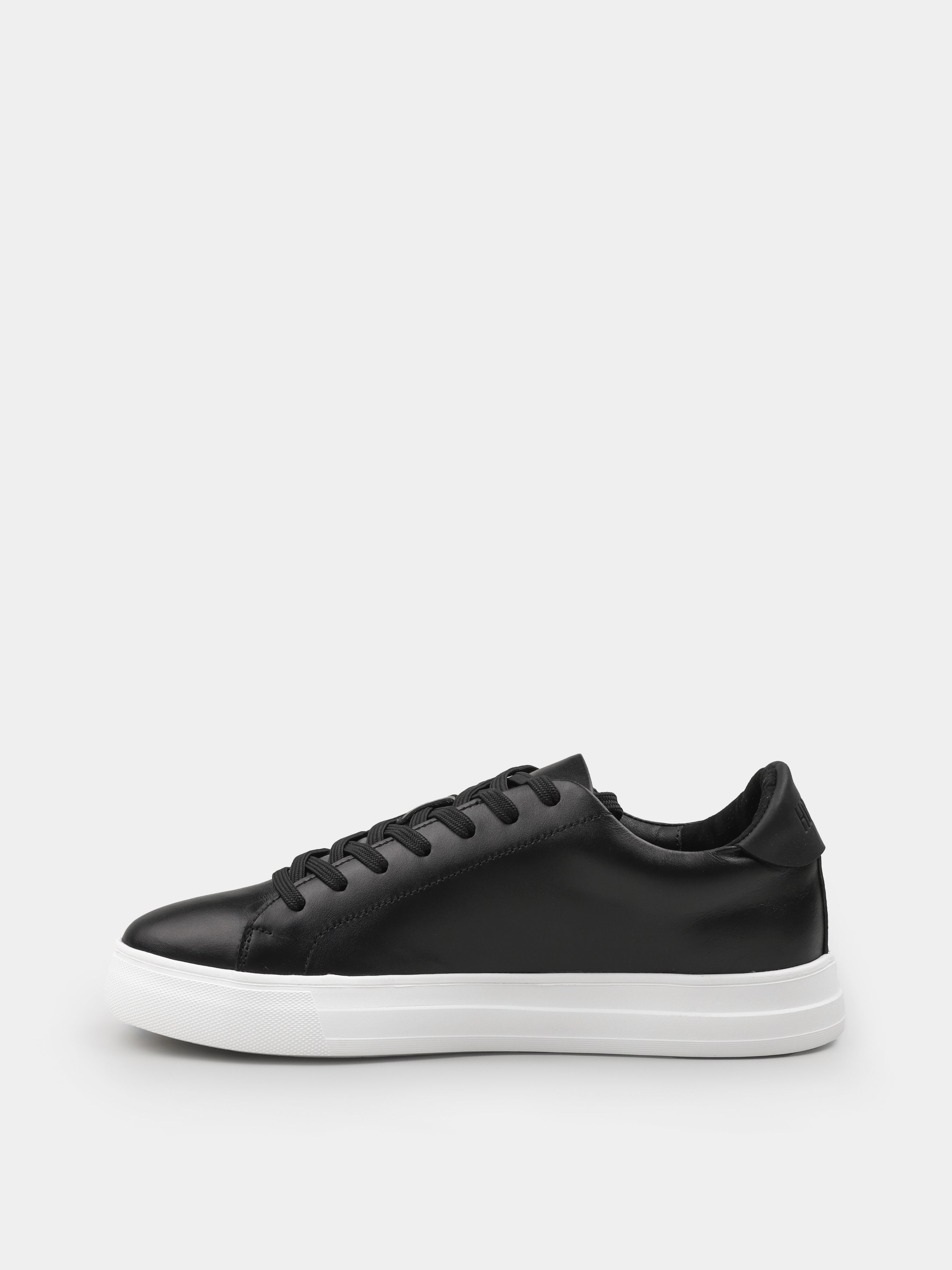 Sneakers, Cento, Black White, Men's shoes, natural leather upper and lining, left view