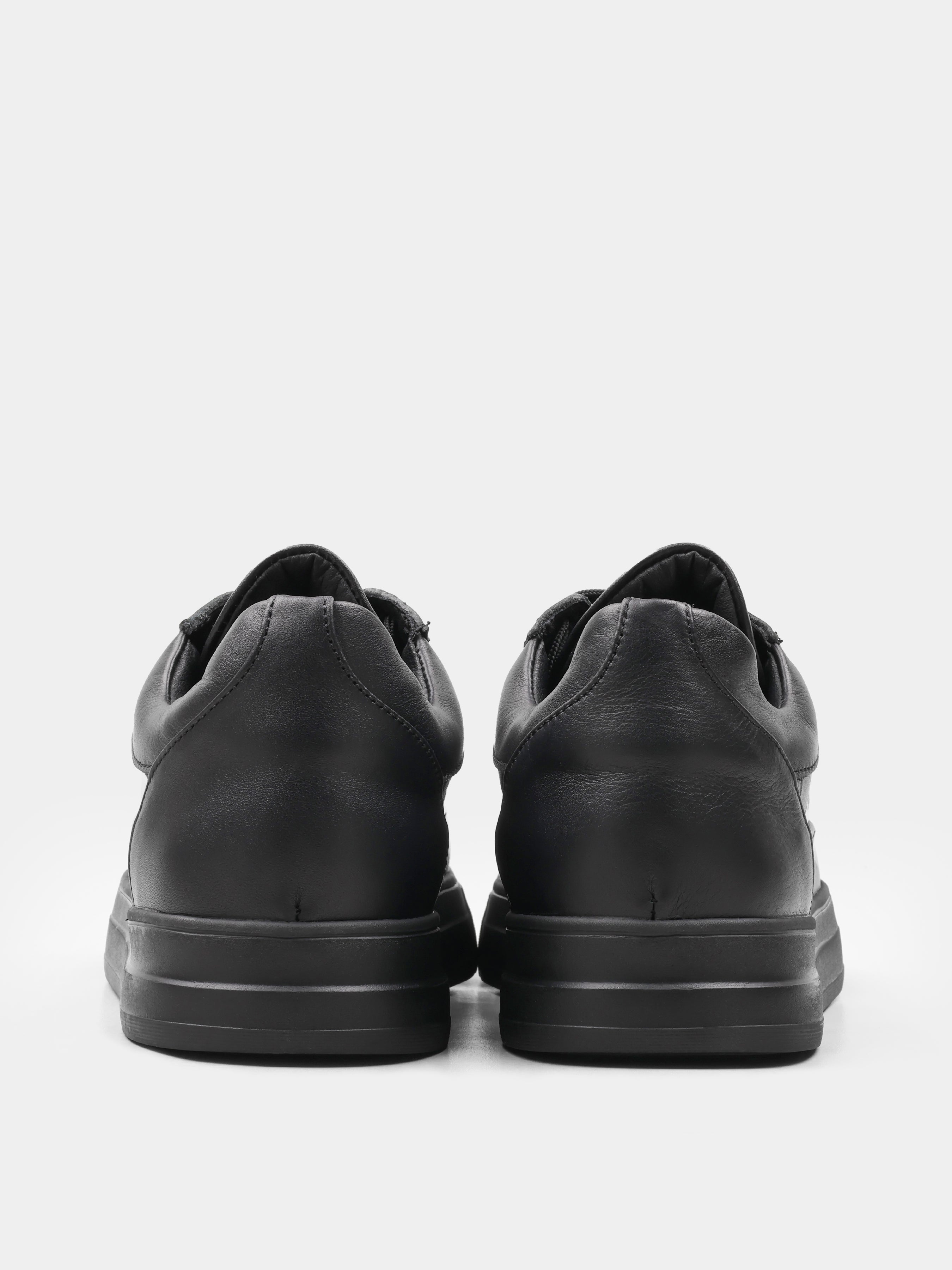 Sneakers, Presto, Black Croc, Men's shoes, natural leather upper and lining, heel view