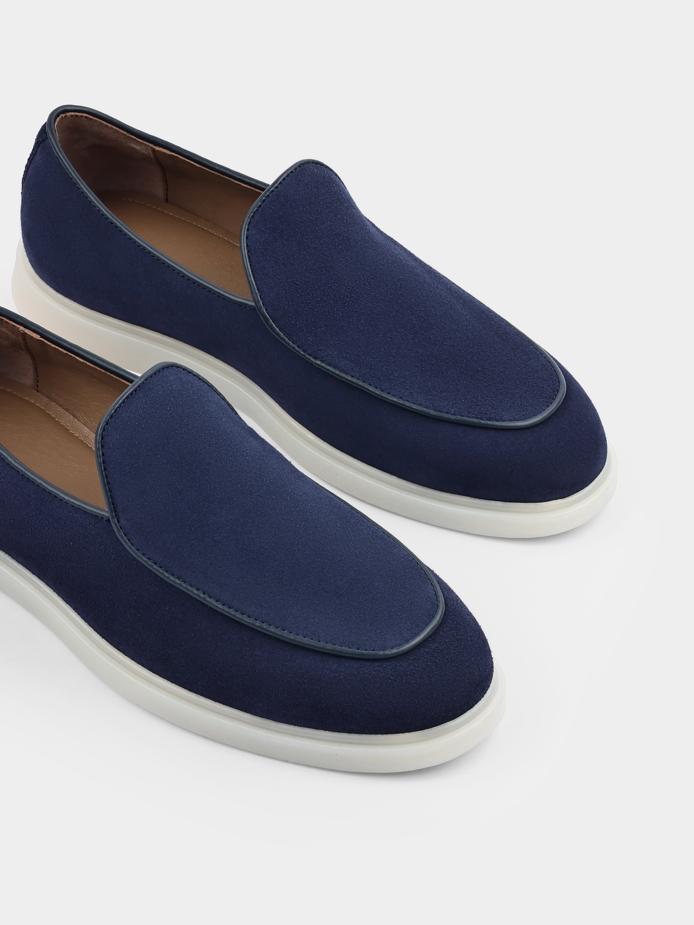Denno Navy Loafers