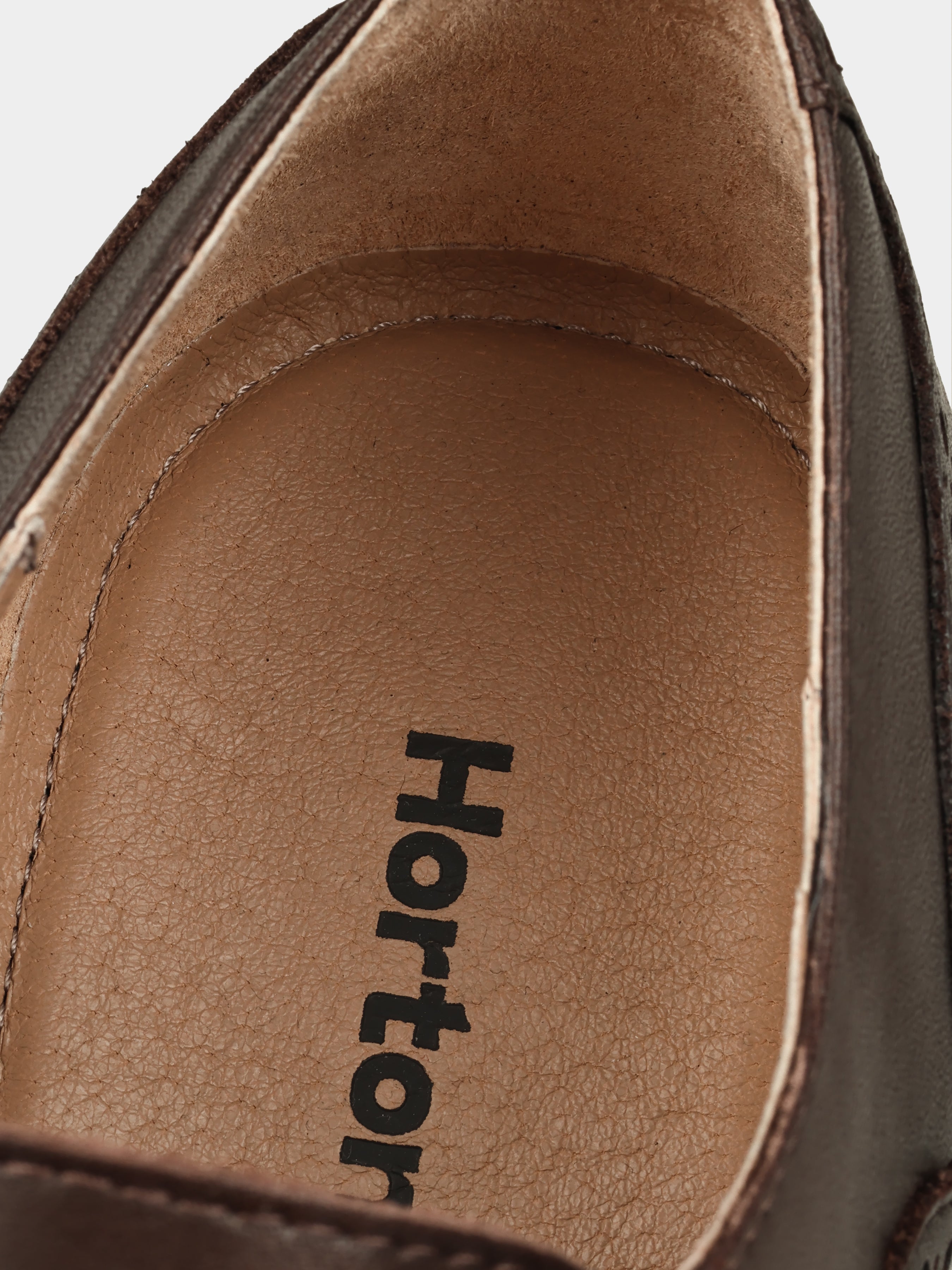 Oxfords, Fabela, Dark Brown, Men's shoes, natural leather upper and  lining, insole view