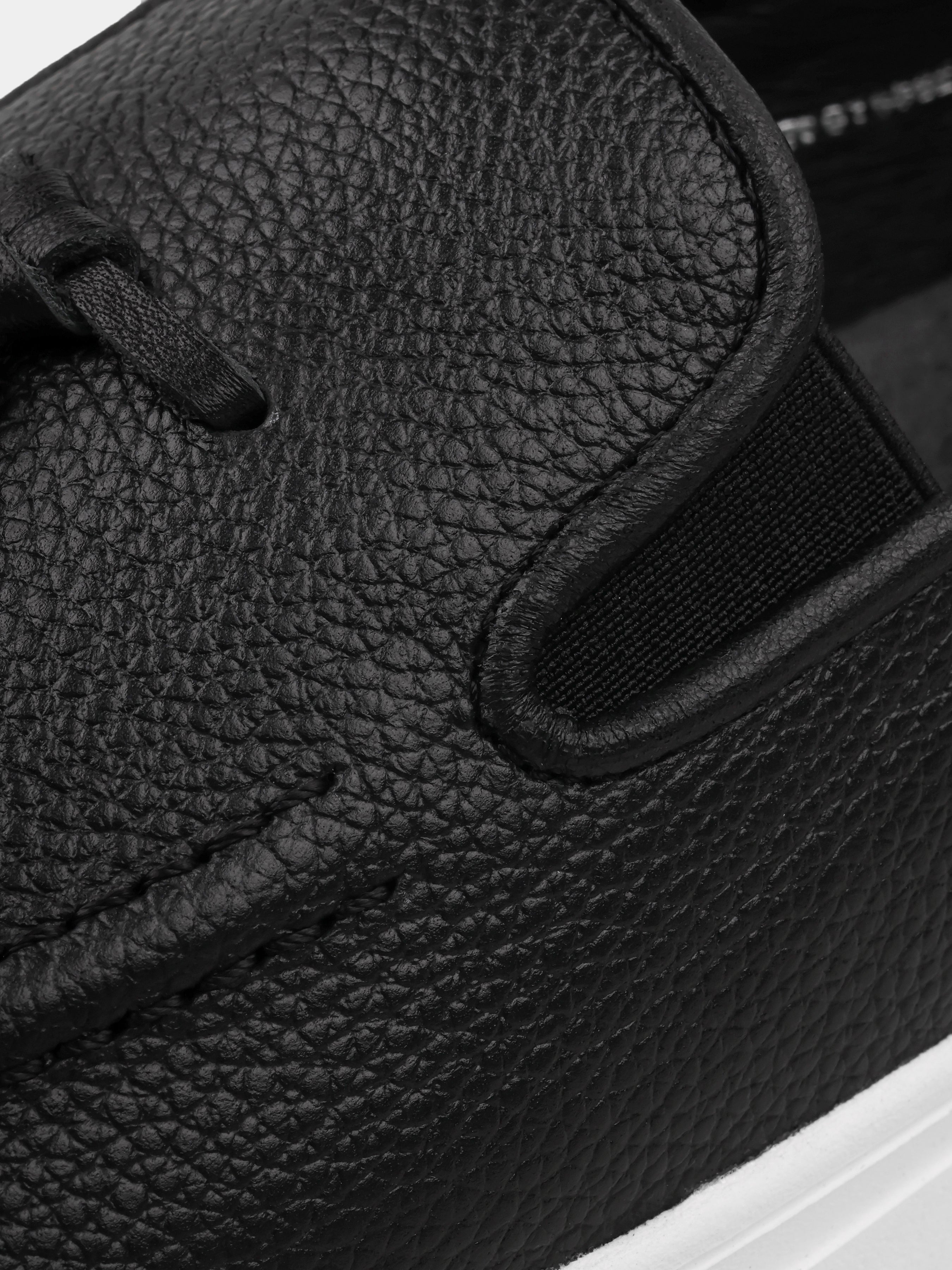 Loafers, Spectr, Black White, Men's shoes, natural leather upper and lining, detailed view