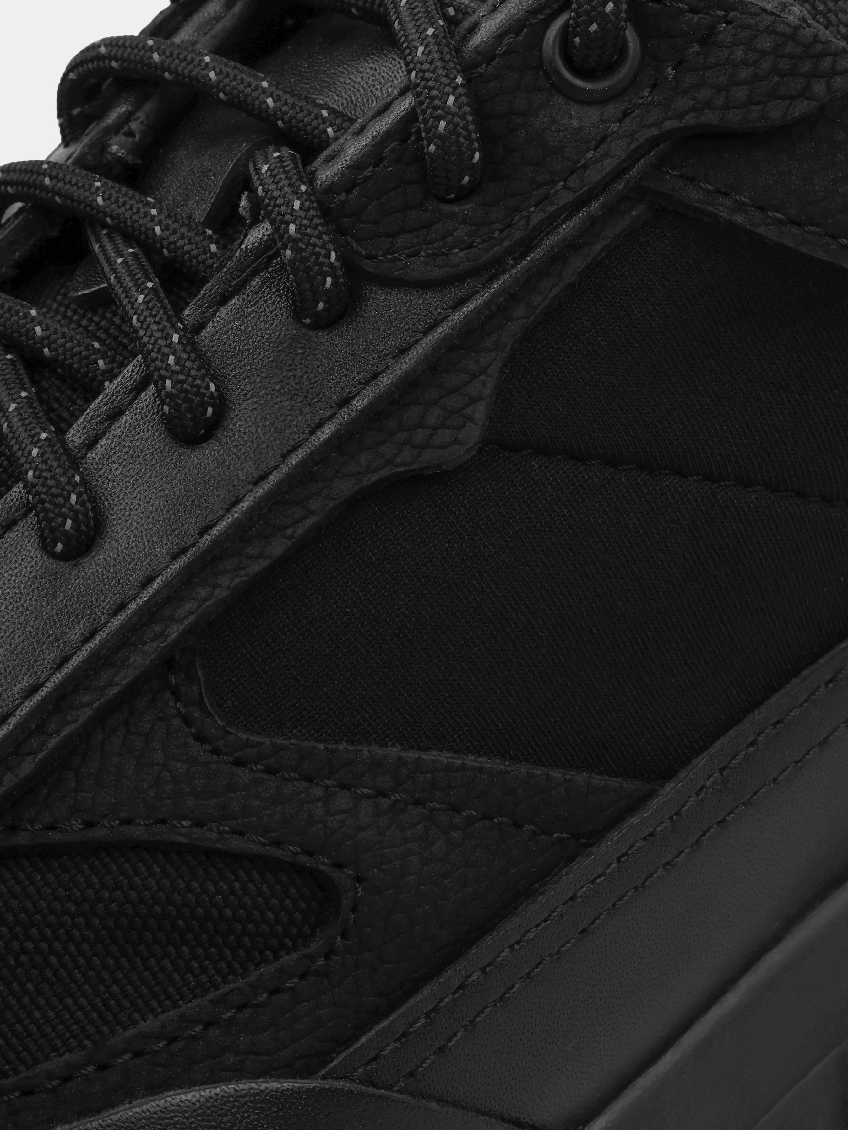 Sneakers, Plancha, Black, Men's shoes, natural leather/Cordura 1000D upper and textile lining, laces view