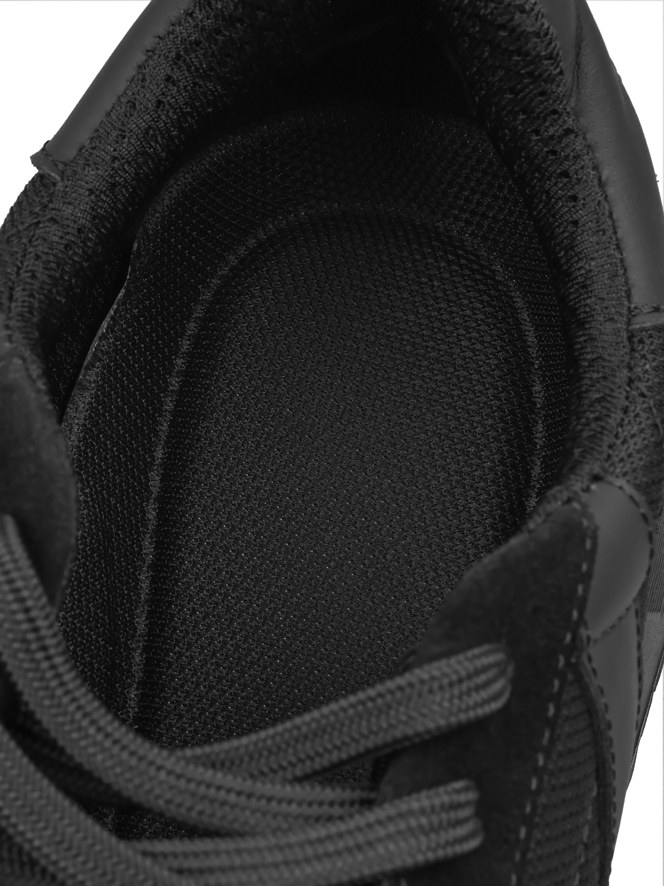 Sneakers, Agordo, black, Men's shoes, natural genuine suede/Cordura 1000D upper and textile lining, insole view