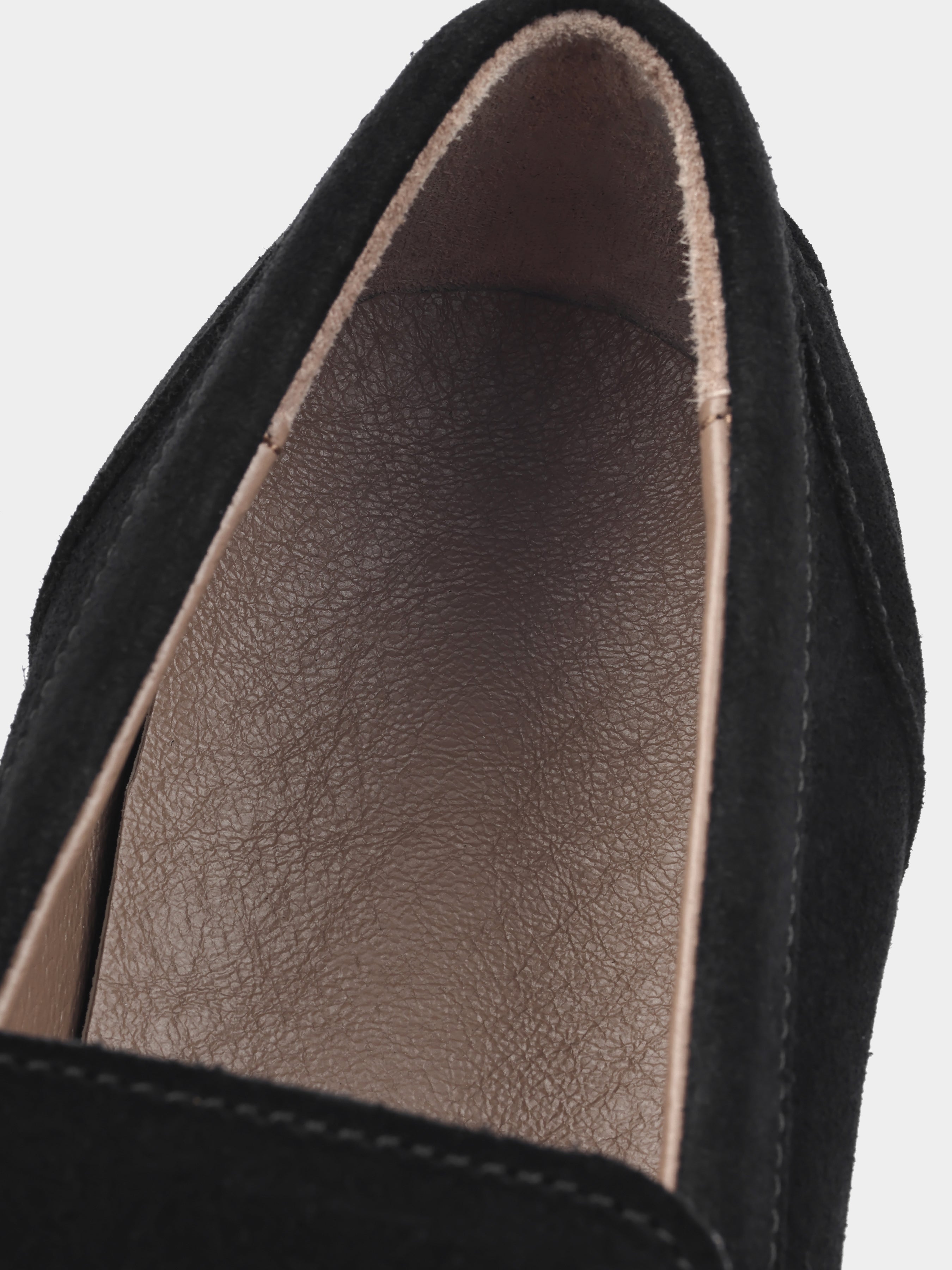 Incanto Black White Suede Loafers