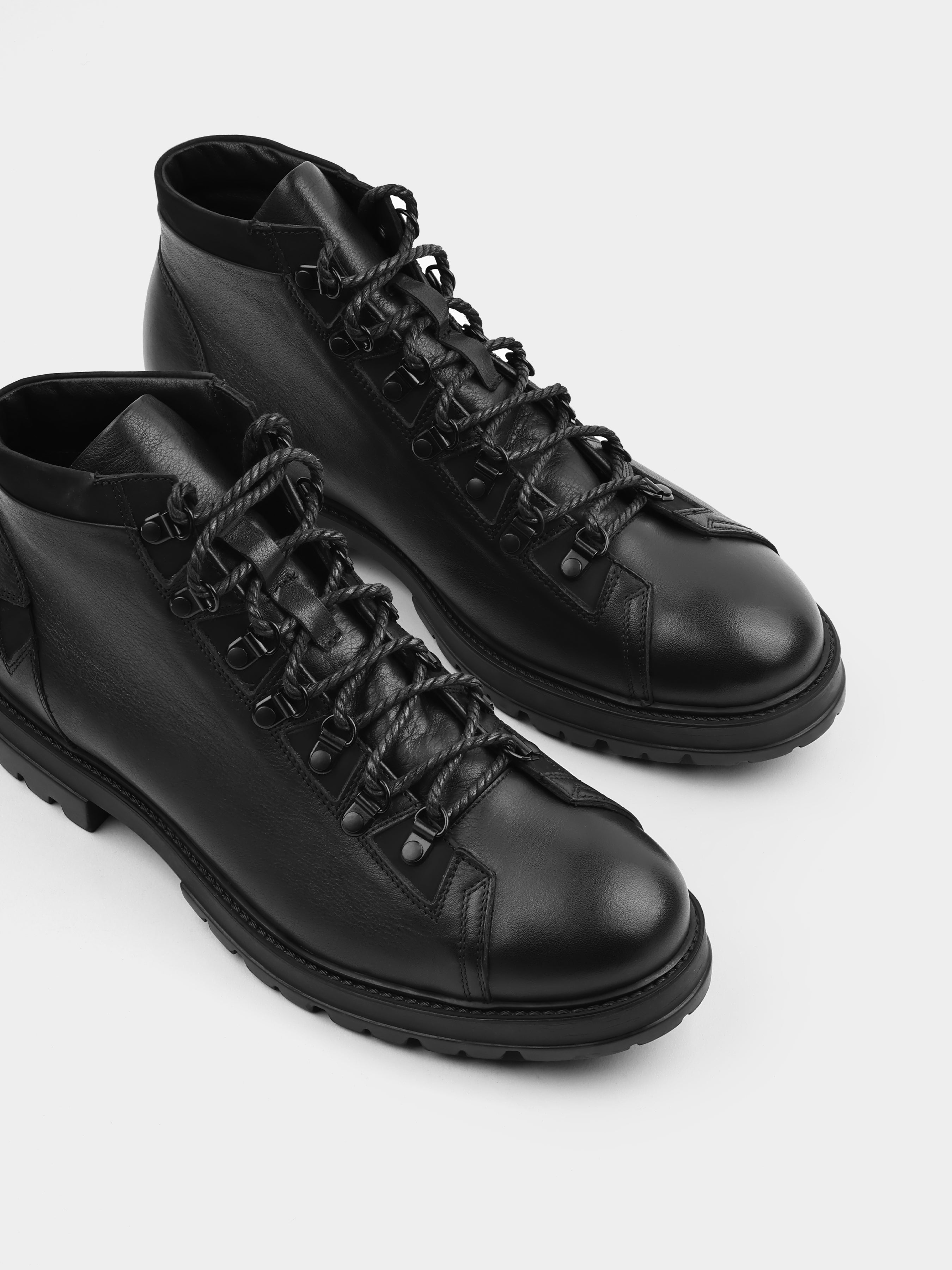 Winter Hiking Black Boots