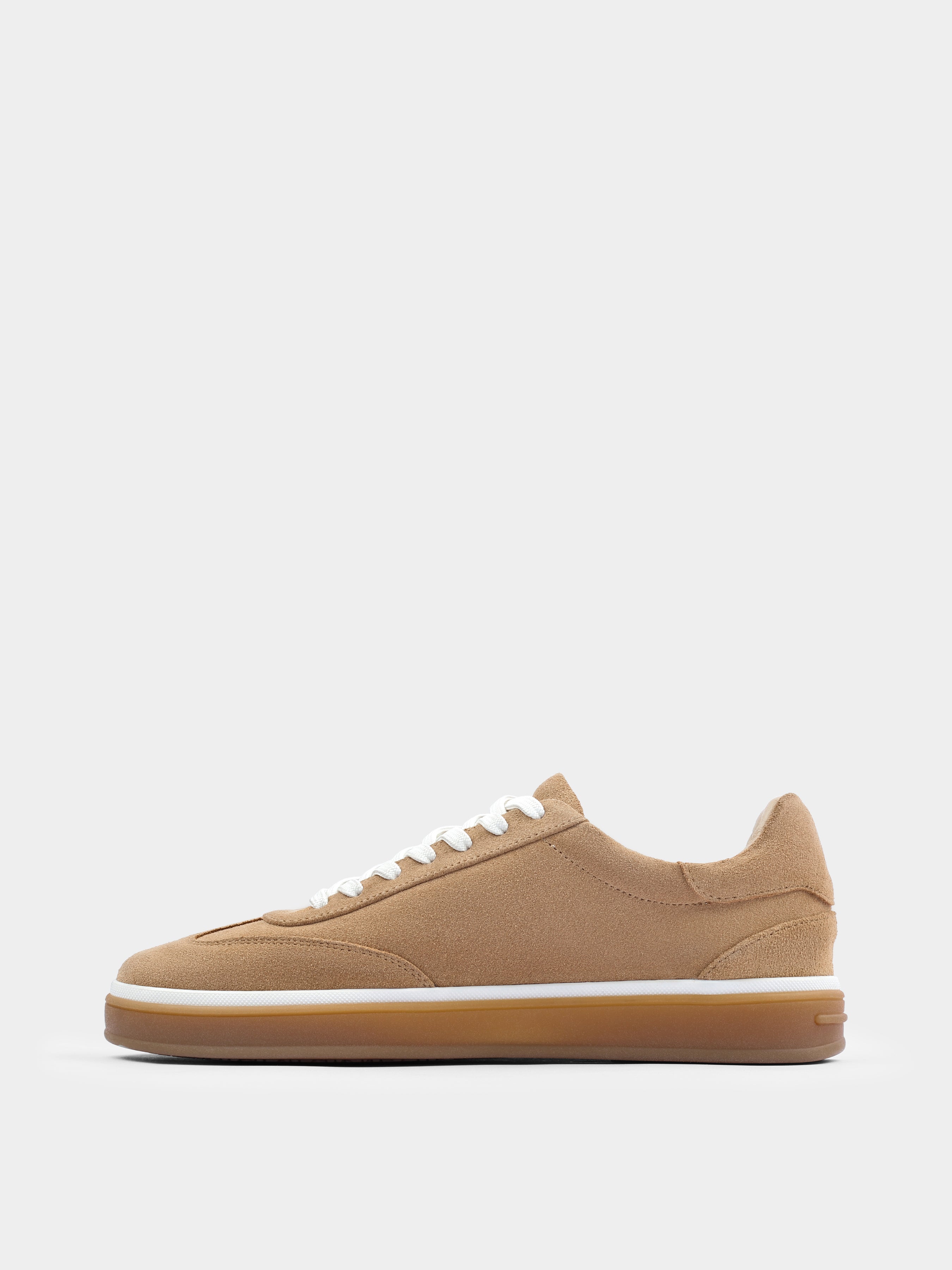 Volere Beige Suede Sneakers