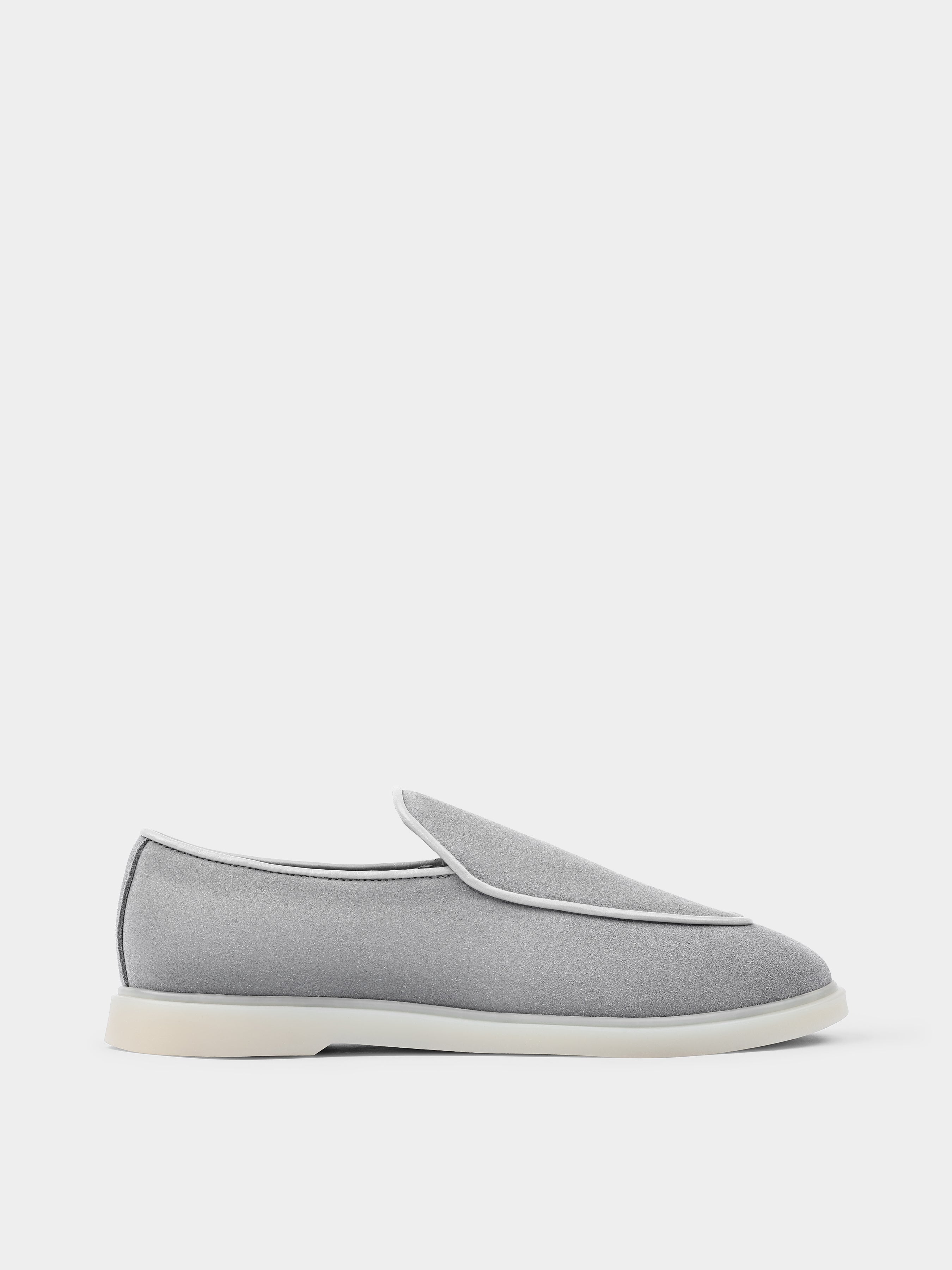 Denno Grey Loafers