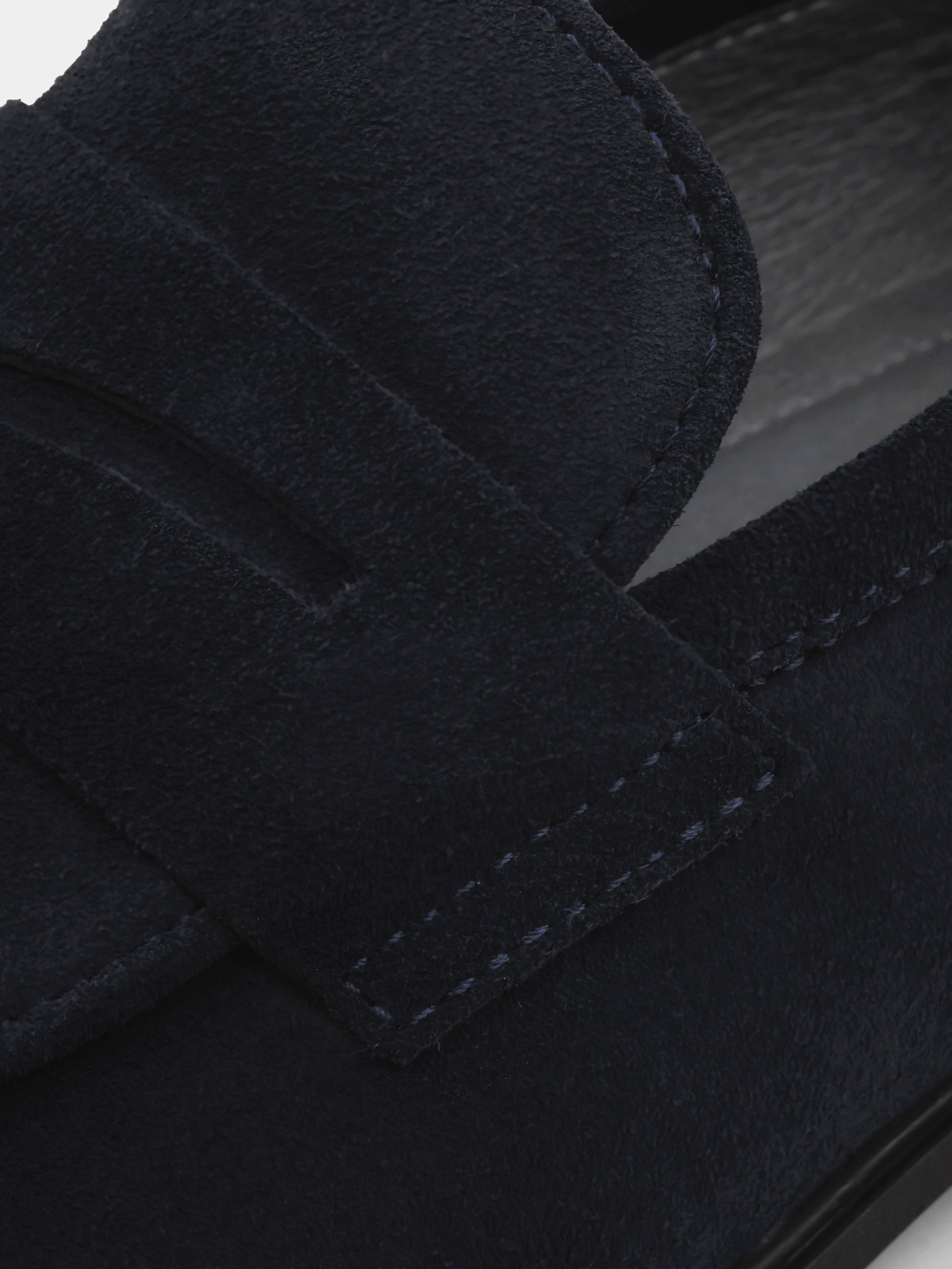 Loafers, Demini, Navy, Men's shoes,  natural leather lining and upper suede, belt view