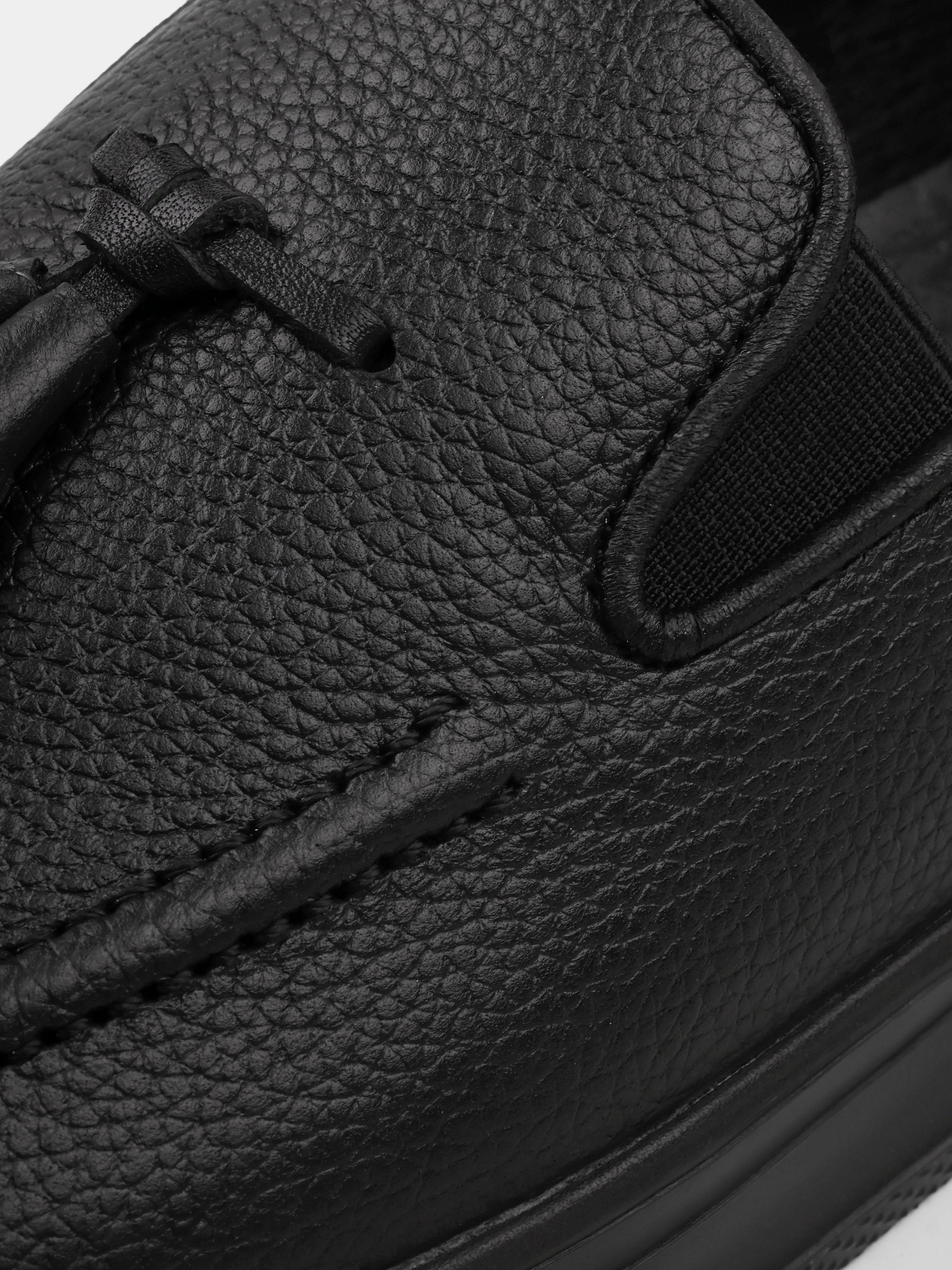 Loafers, Spectr, Black, Men's shoes, natural leather upper and lining, detailed view 