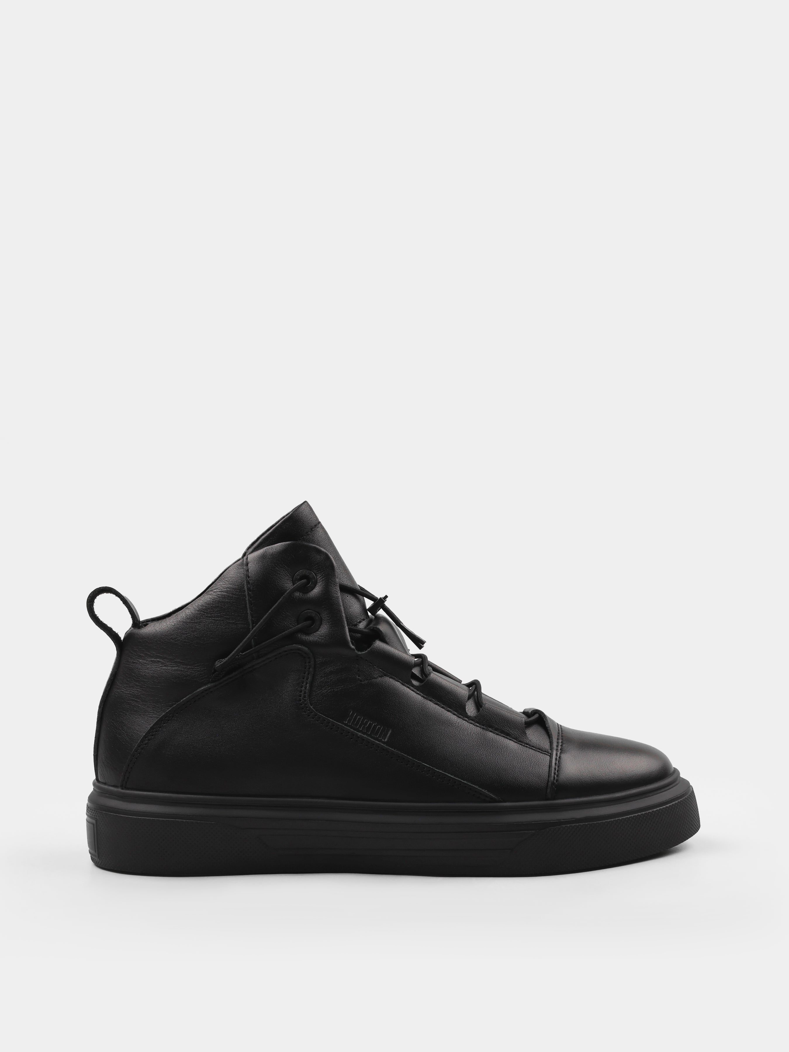 Sneakers, Winter Insiti,  Black, Men's shoes,
natural leather upper and  lining wool, right view