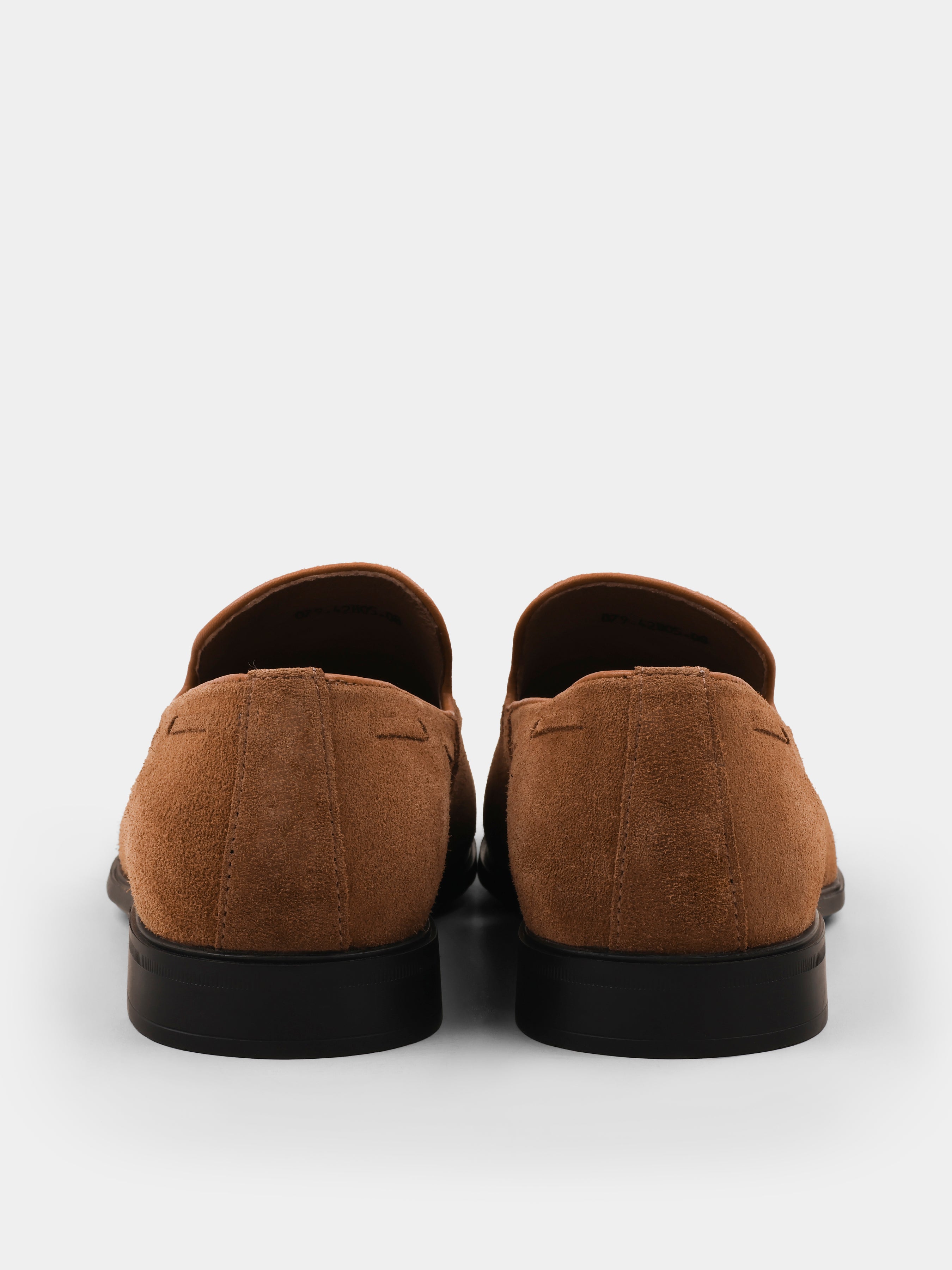 Frandi Brown Suede Loafers