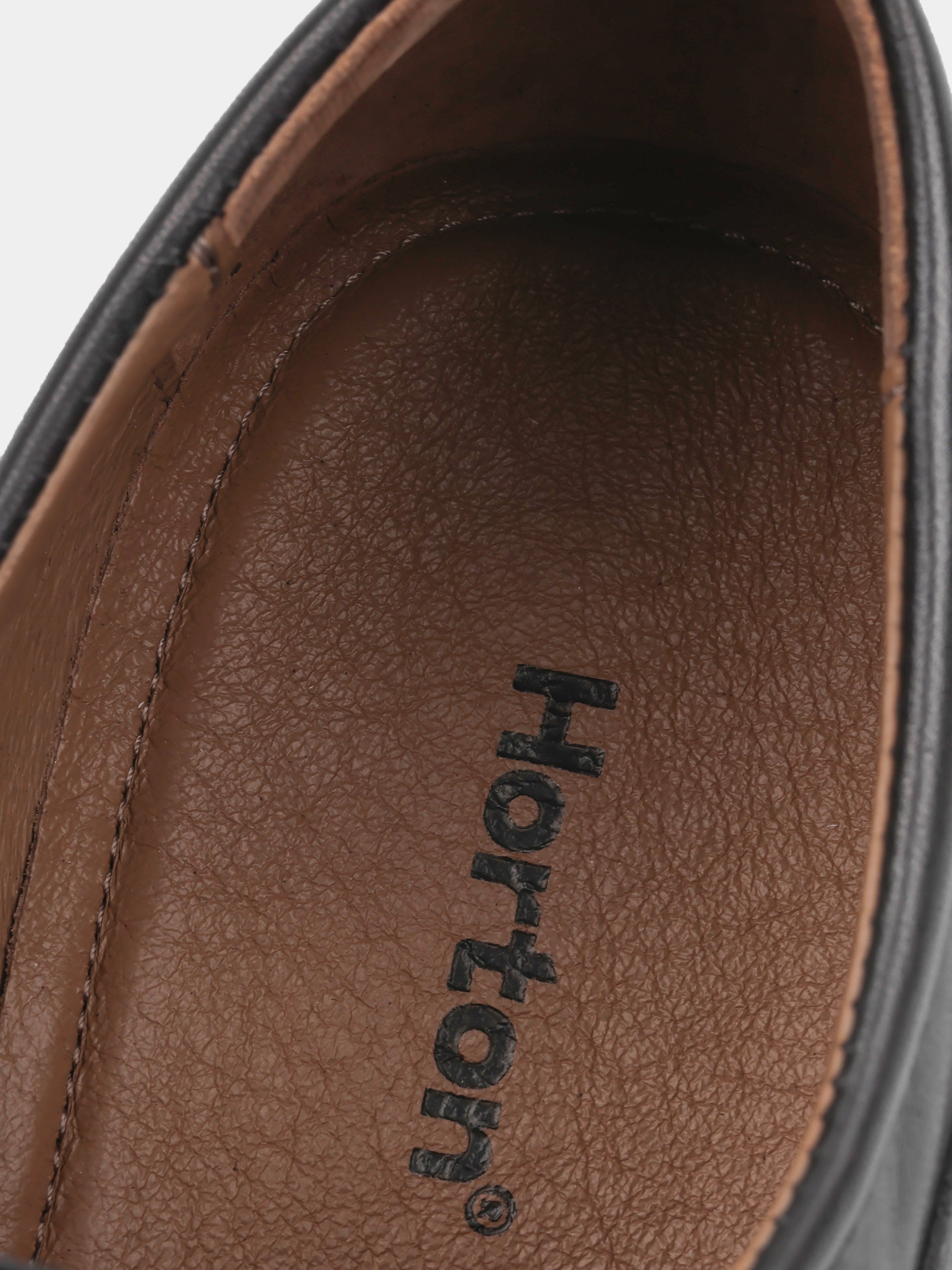 Brogues, Bosten, Black, Men's shoes, natural leather upper and lining, insole view 