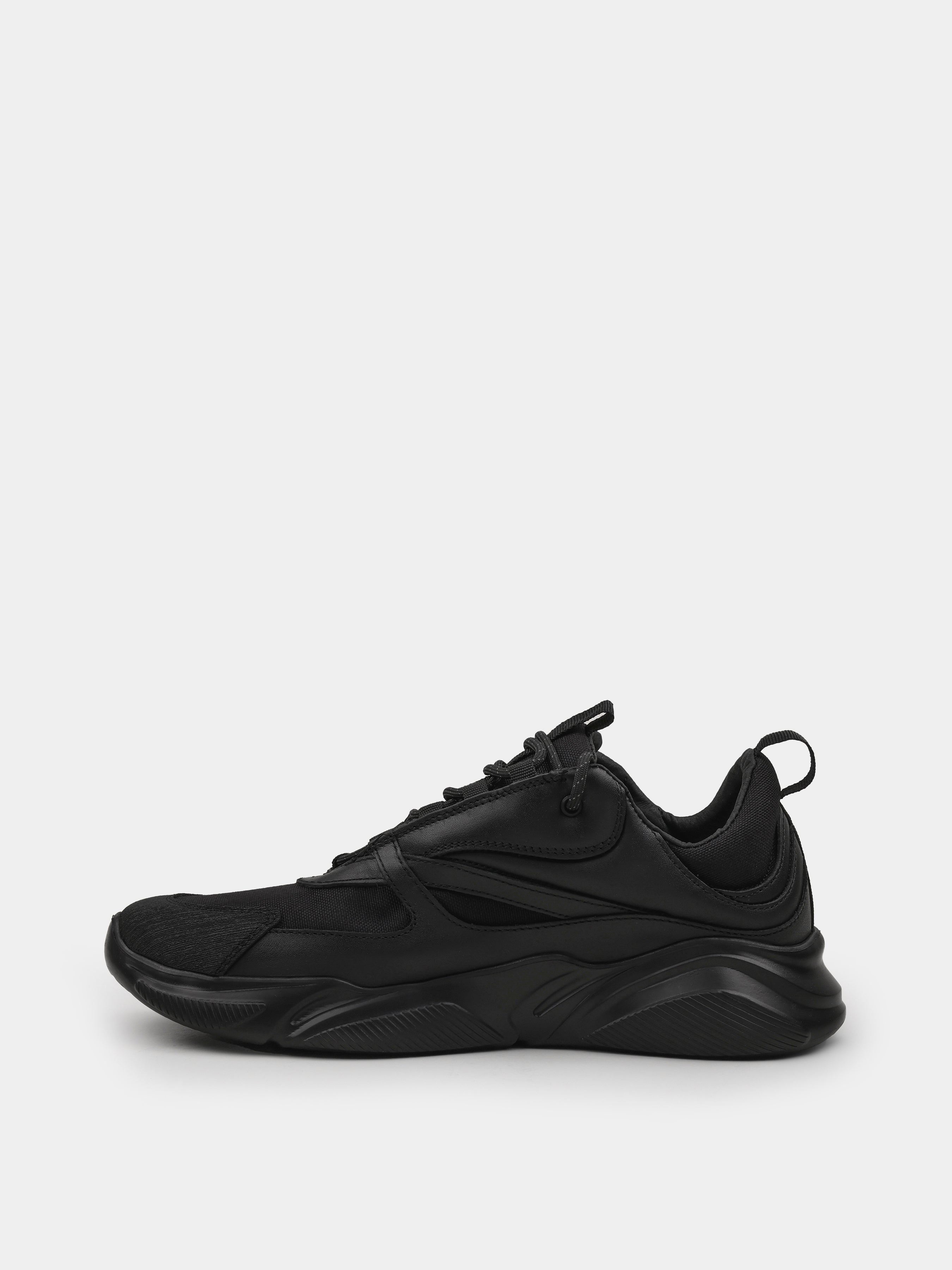 Sneakers, Speeding, Black, Men's shoes, natural leather/Cordura 1000D upper and textile lining, left view