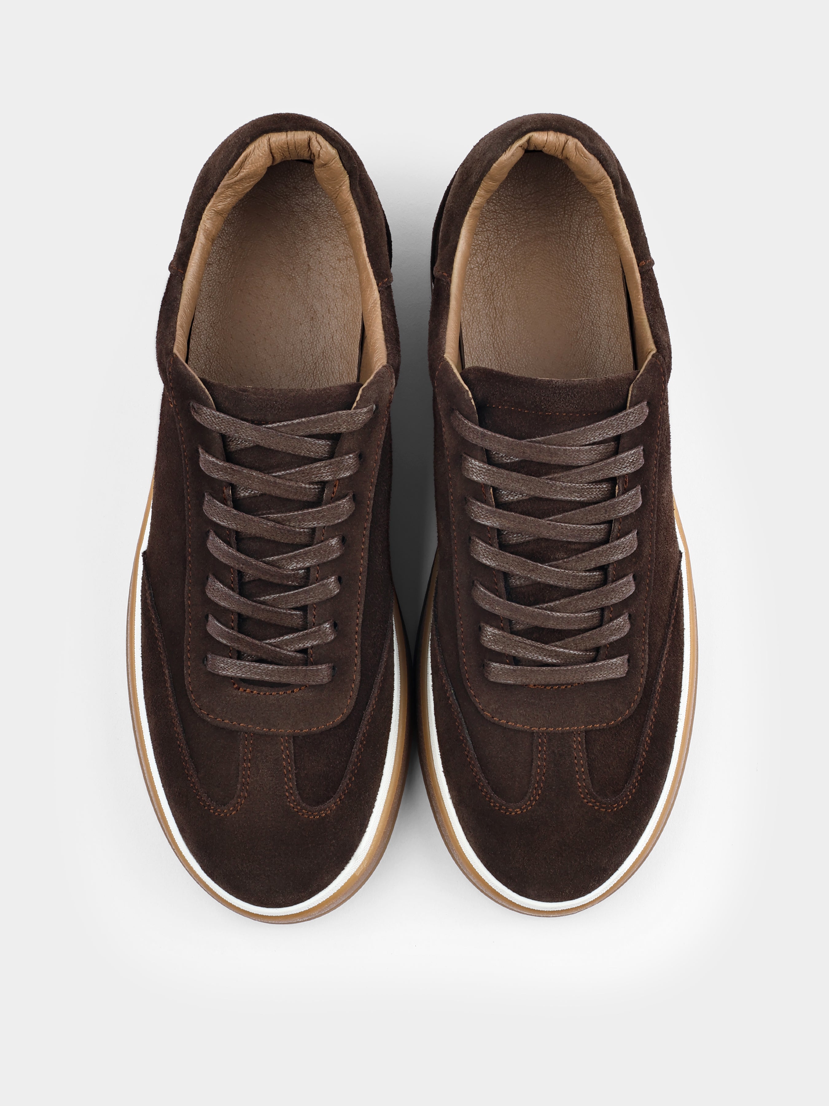 Volere Brown Suede Sneakers