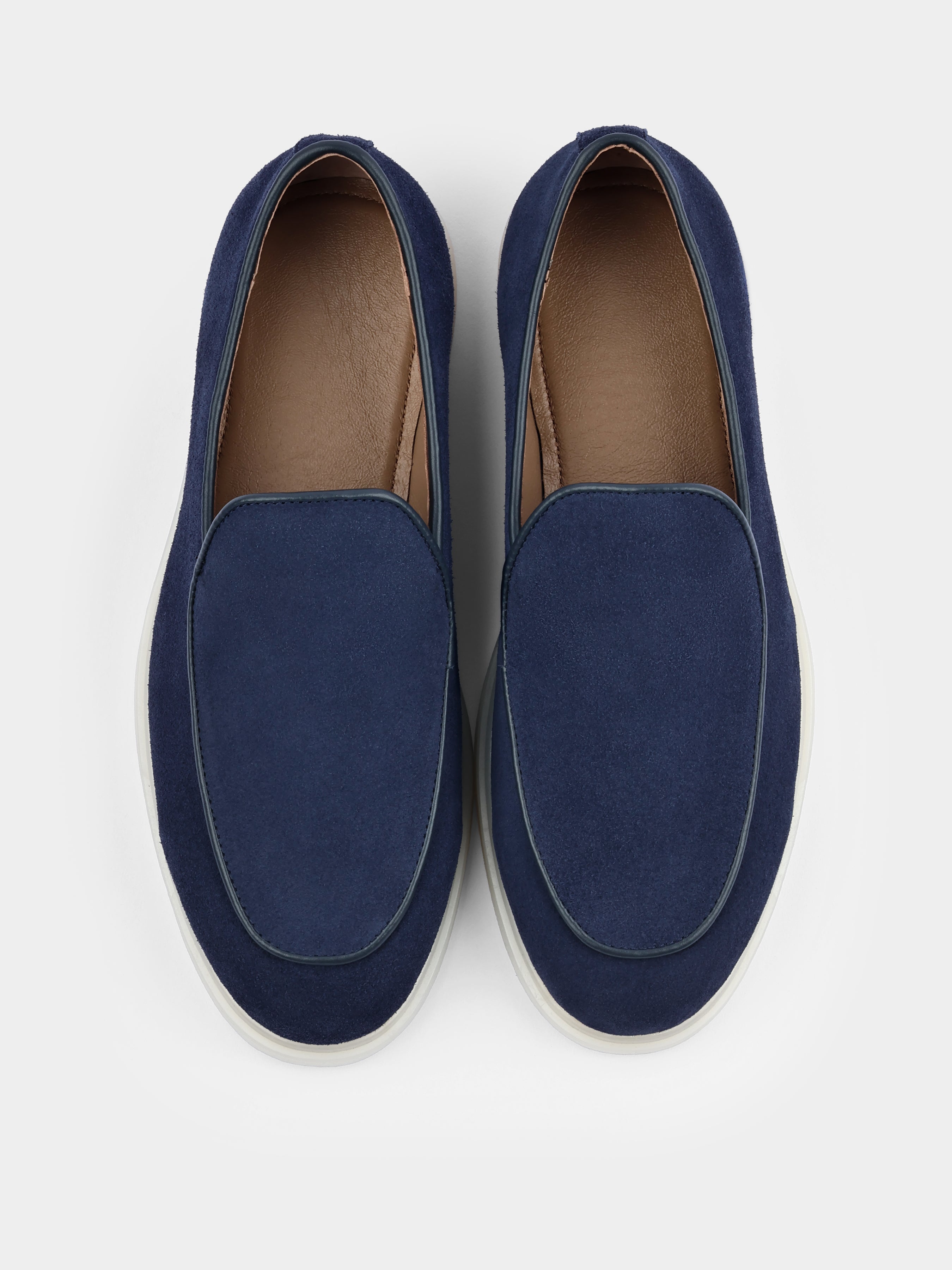 Denno Navy Loafers